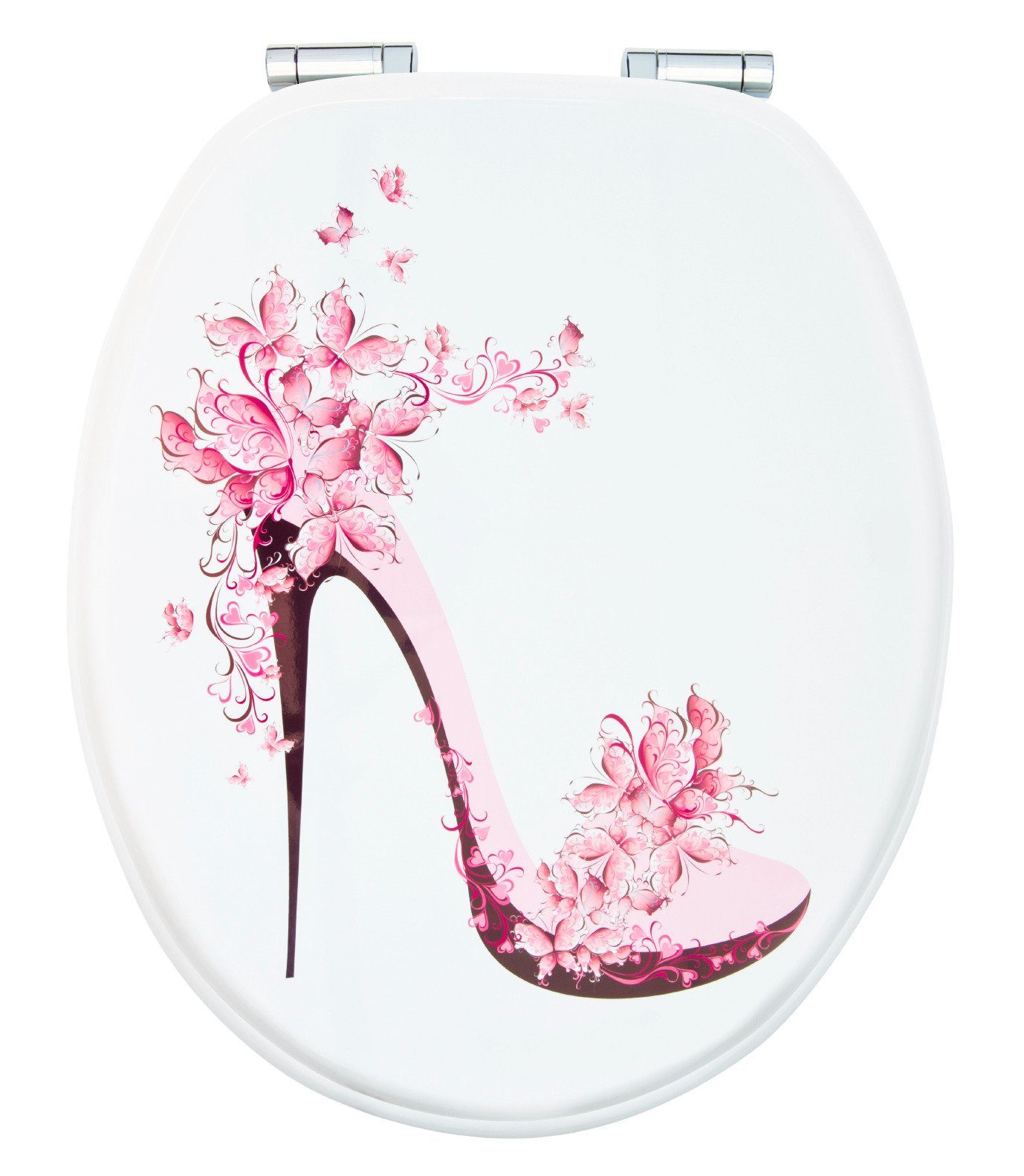 WC-Sitz »High Heel«, Mit Absenkautomatik, Lackierter MDF-Holzkern