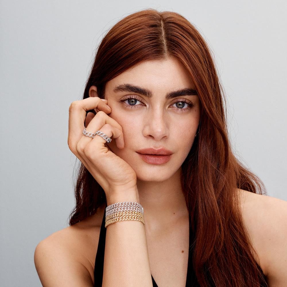 Pandora Fingerring PANDORA Gliederketten Ring für Damen, 925er Silber, Timeless