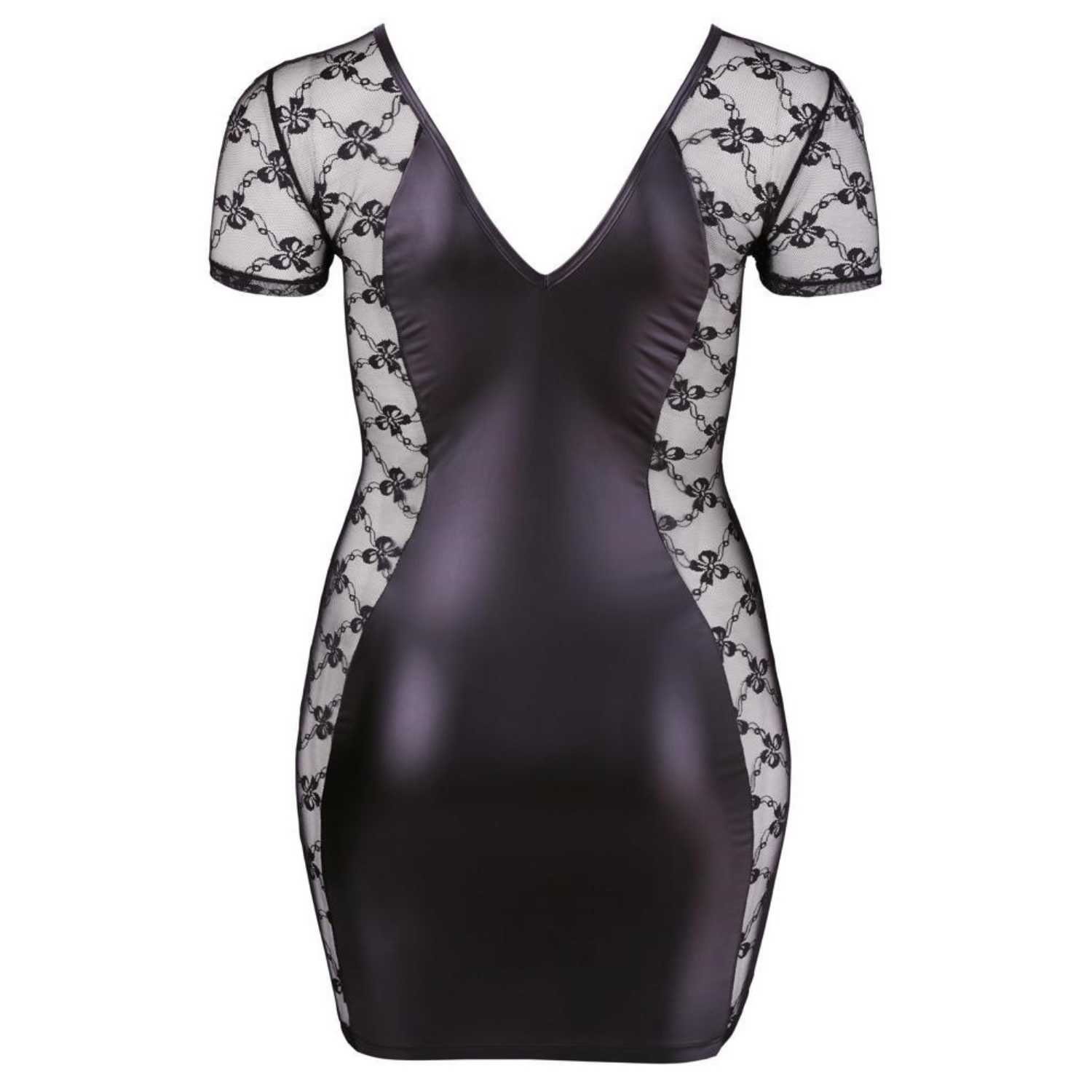 Cottelli CURVES Minikleid Curvy Kleid mit 2-Wege Reißverschluss & Spitzeneinsätzen – Bild 4 von 5