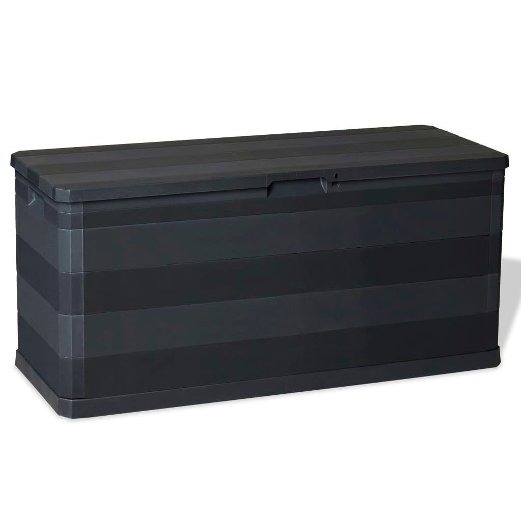 vidaXL Gartenbox Gartenbox Schwarz 117×45×56 cm