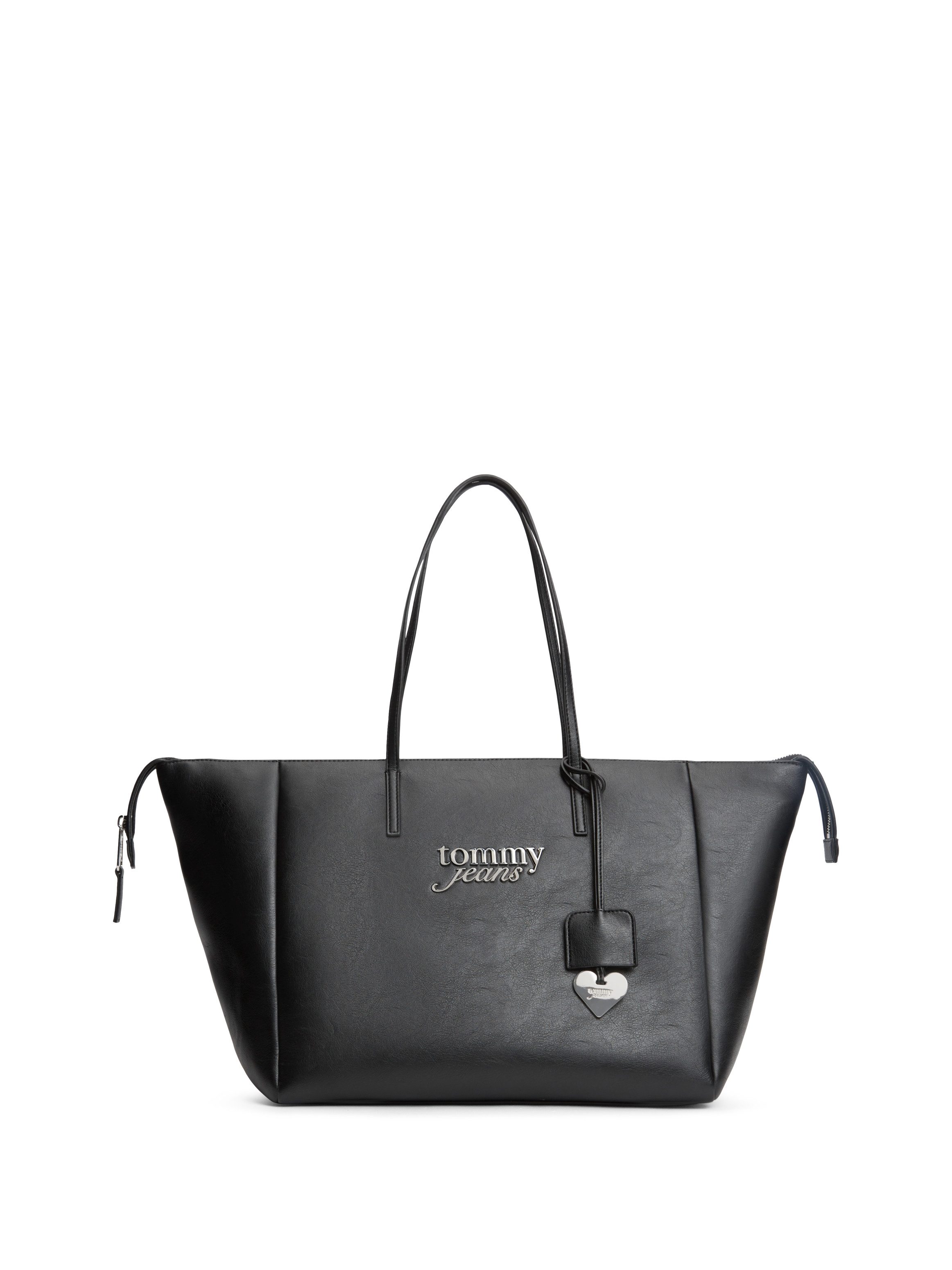 Tommy Jeans Tragetasche TJW BOLD TOTE (Set, Mit abnehmbarem Anhänger), Damen Handtasche, Umhängetasche mit Logoschriftzug