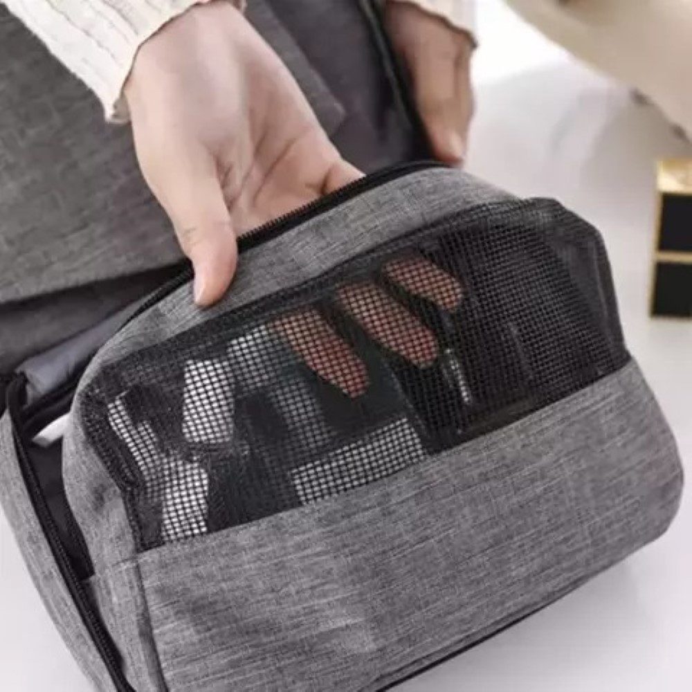 soulima Kulturbeutel Kulturbeutel Kulturtasche Kosmetiktasche Ideal für Unterwegs (Kulturbeutel Kosmetiktasche Set, 1x Kulturbeutel Ideal für Reisen oder Sport), Wasserdichtes Material, praktischer Haken