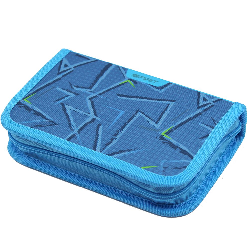 Spirit Federmäppchen 28-teilig 2026 Unisex Striche blau