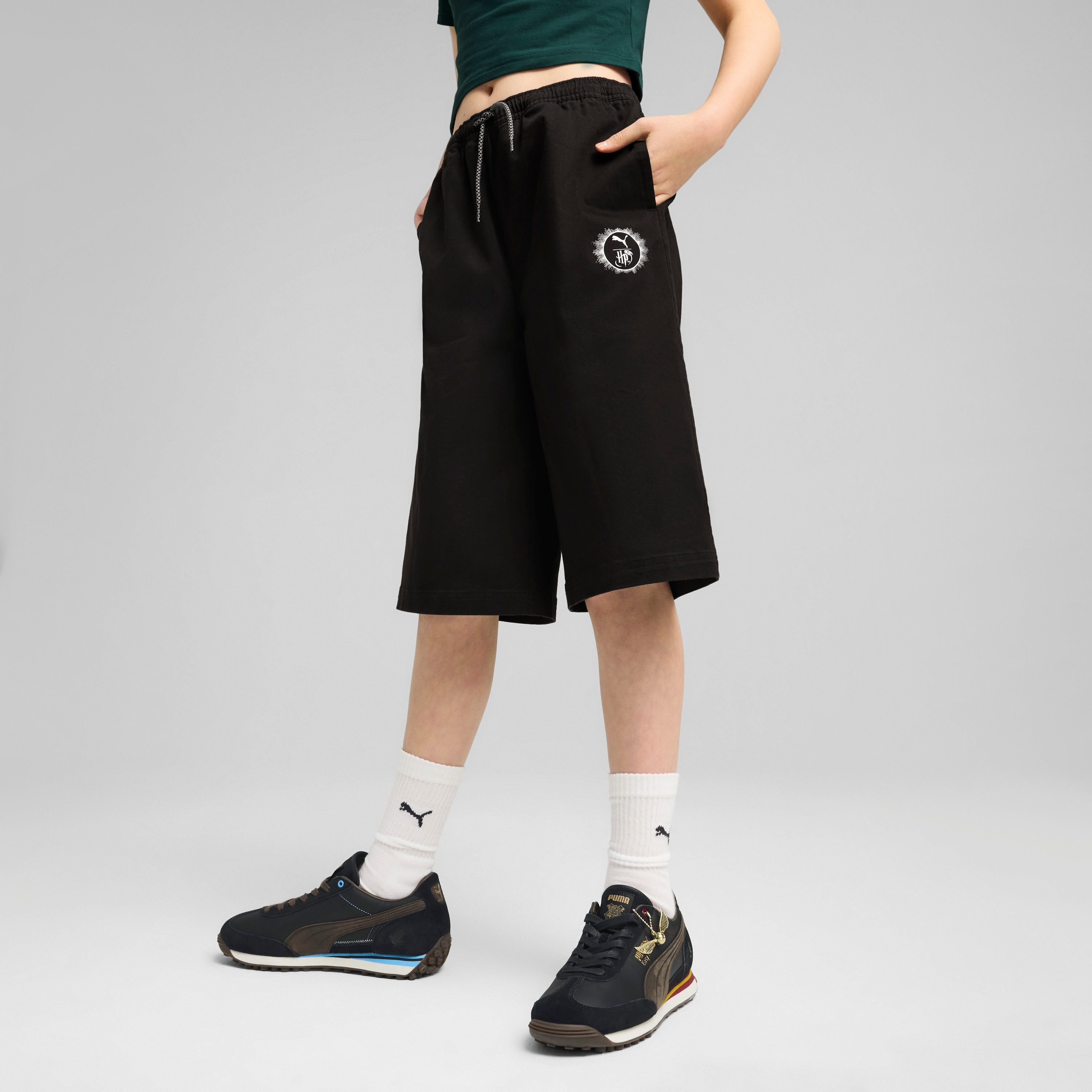 PUMA Shorts X HARRY POTTER JORTS WV sportlicher Stil, für Jugendliche, mit Eingrifftaschen