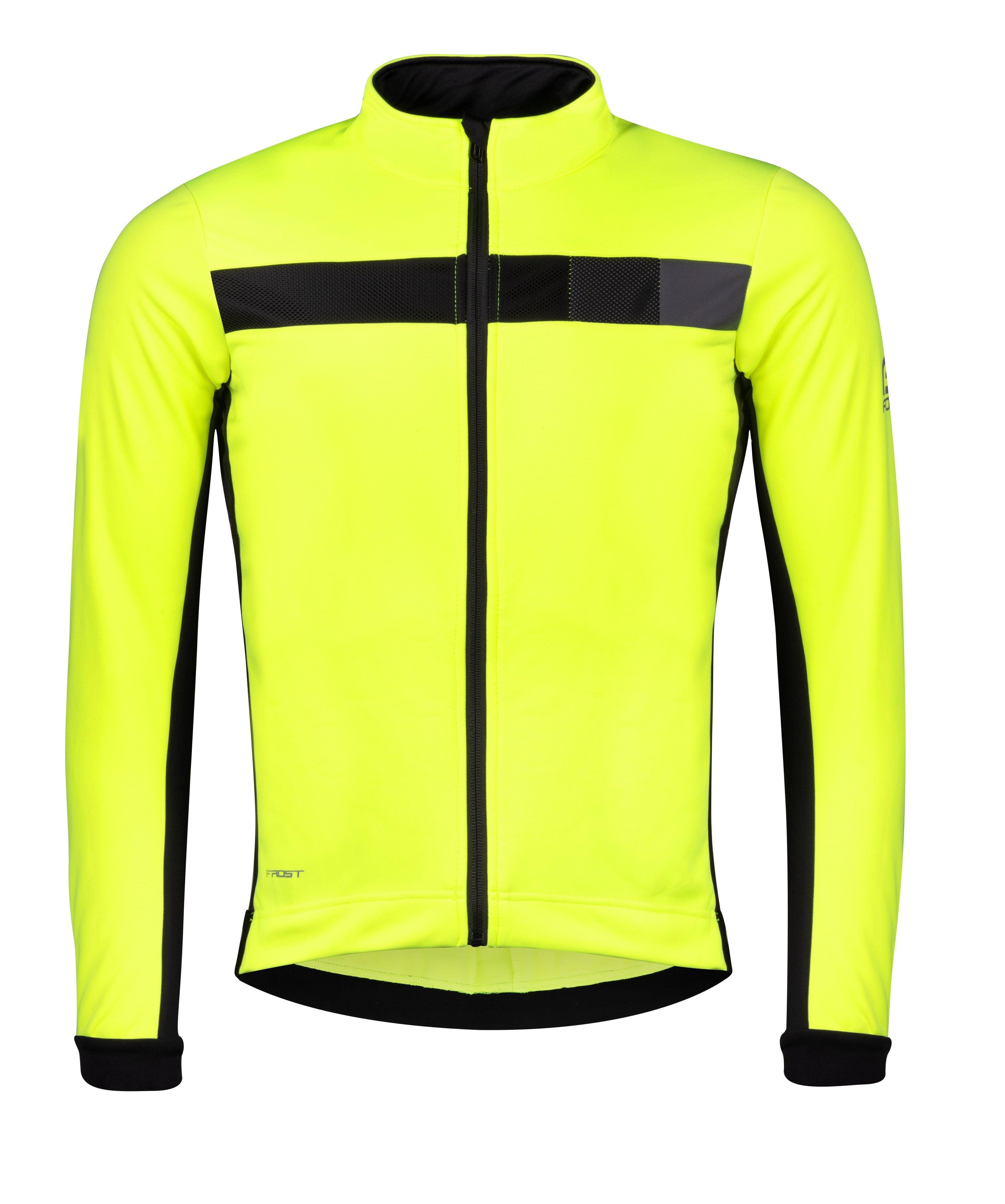 FORCE Fahrradjacke Jacke FORCE FROST softshell fluo-black -5 °C bis +5 °C %%%*