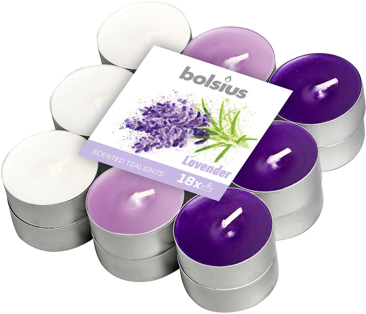 Bolsius Teelicht Bolsius Duftteelichter Mango Ø 3,8 cm, 18er Pack