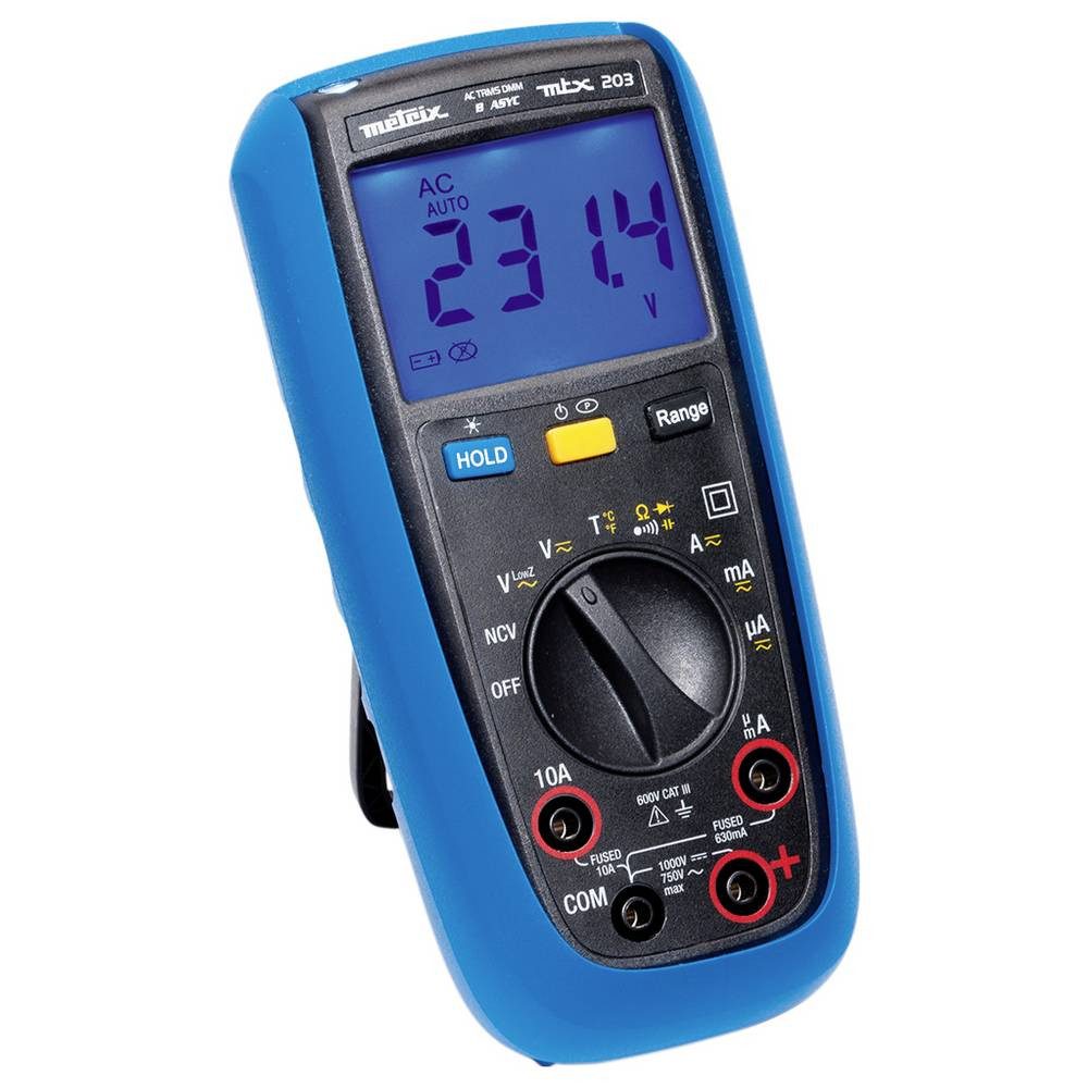 cemon Multimeter Digitalmultimeter MTX203-Z, Spritzwassergeschützt (IP54)