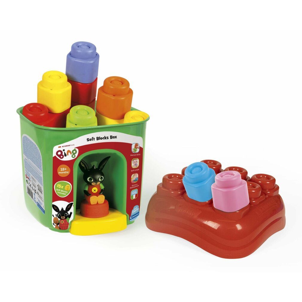 Clementoni® Clemmy baby - BING - Eimer mit Blöcken Spielbausteine, (Packung)