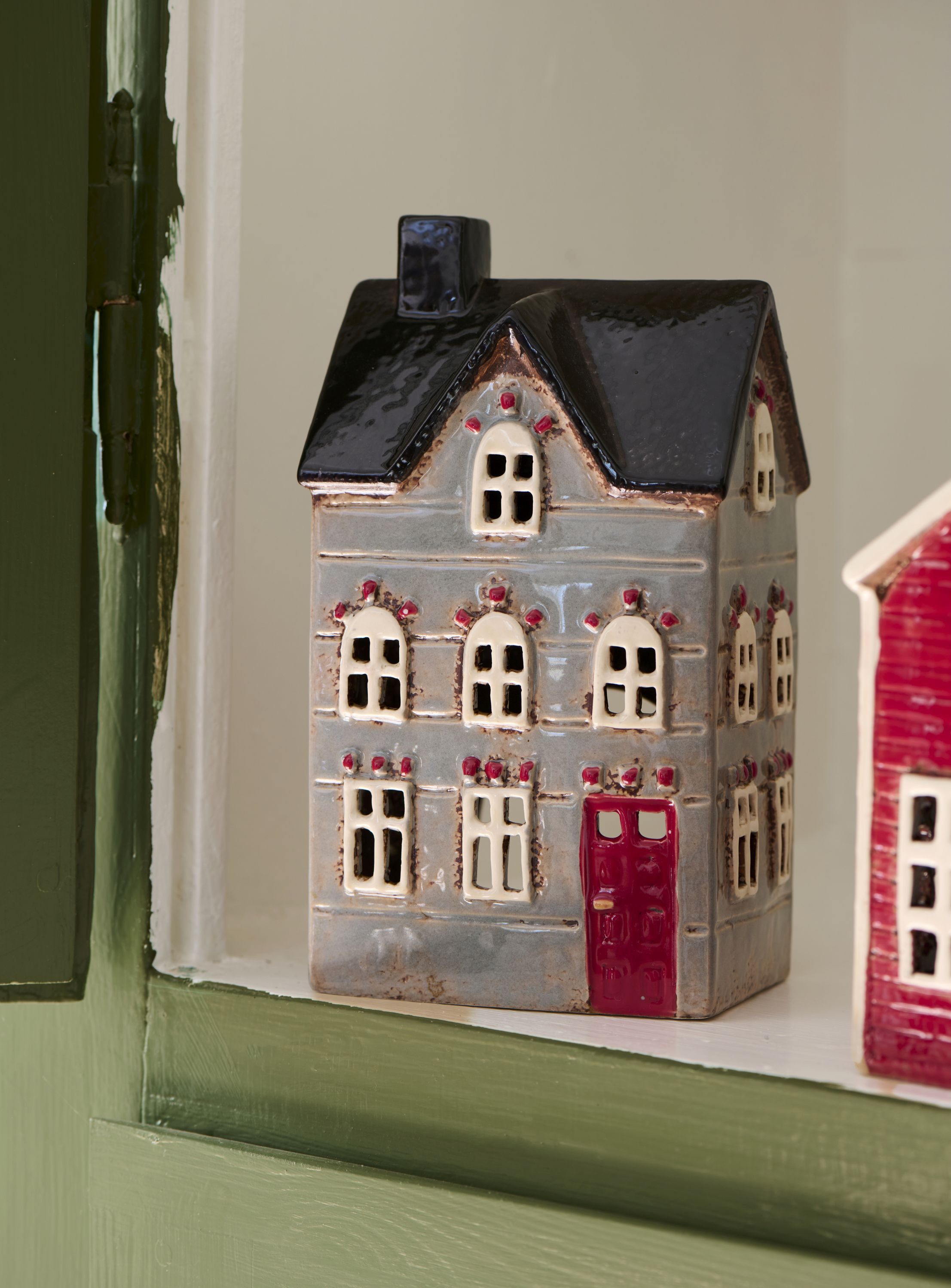 Ib Laursen Windlicht Ib Laursen - Lichterhaus Teelichthaus Windlicht Haus H 19cm Nyhavn