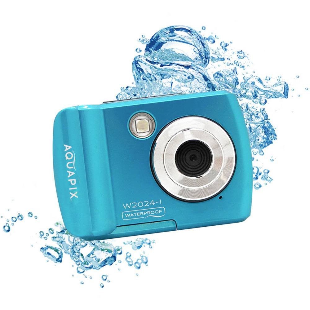 Aquapix W2024″Splash" Iceblue Unterwasserkamera Kompaktkamera (Unterwasserkamera)