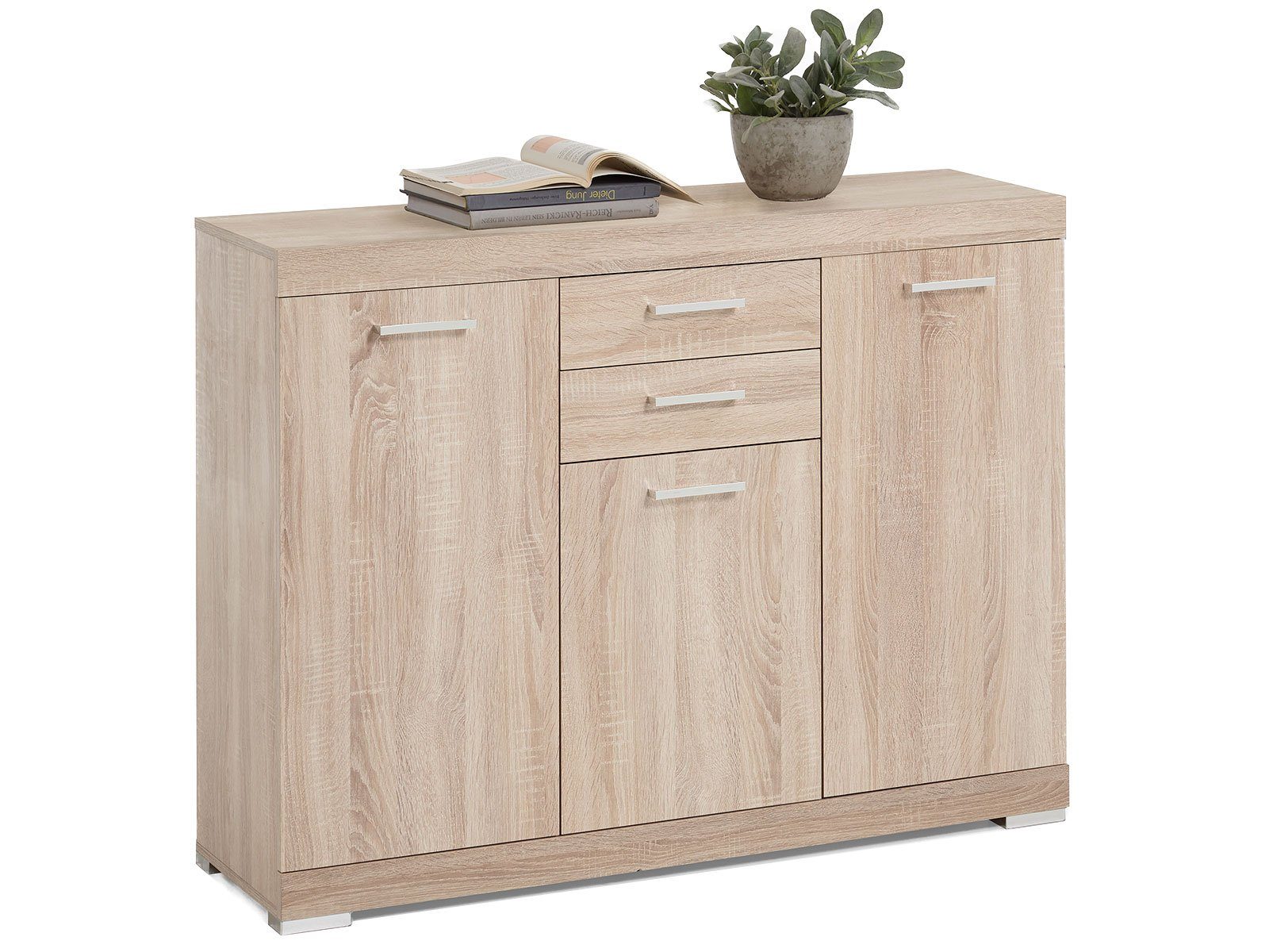 FMD Möbel Kommode 120 x 90 x 35 cm (B/H/T)