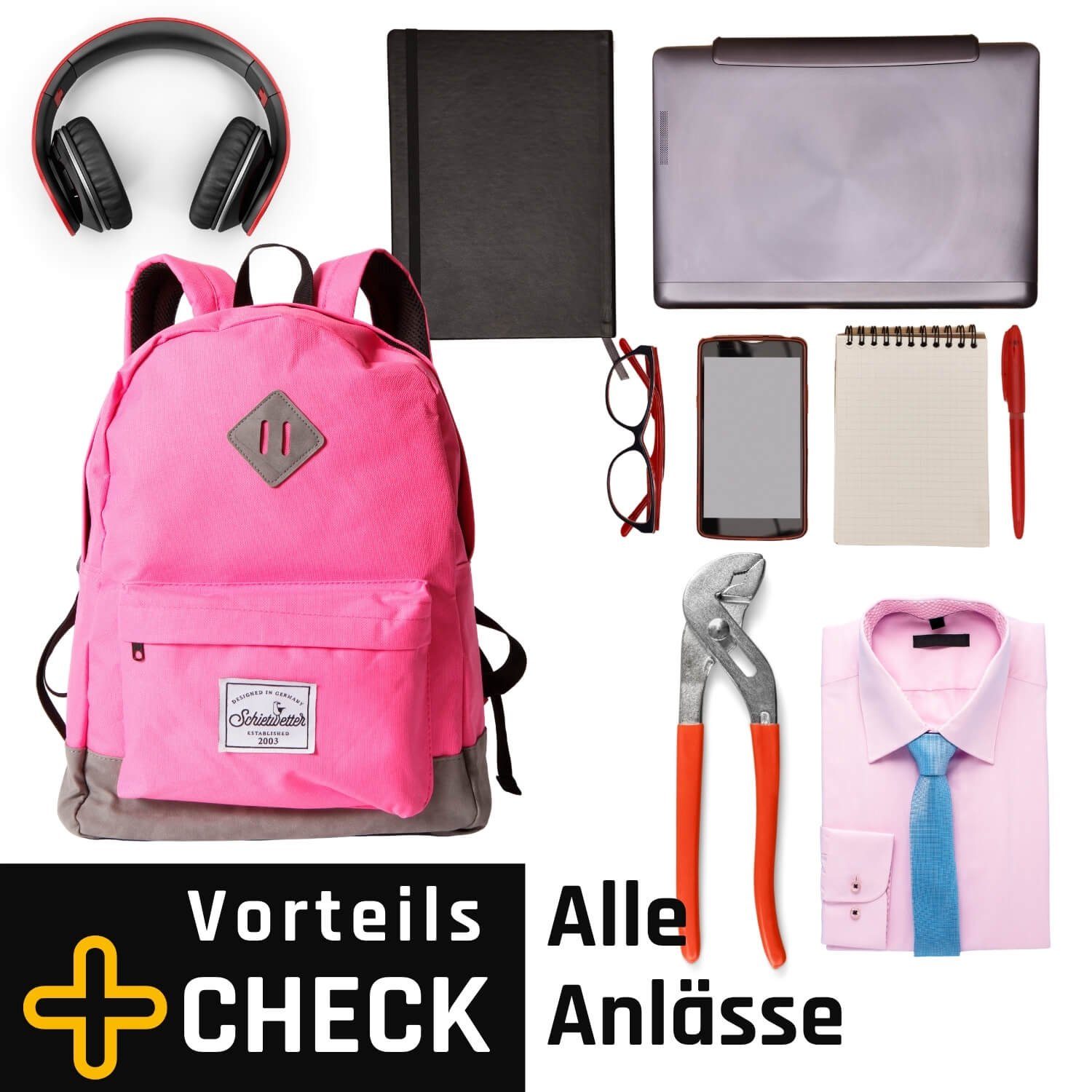 Schietwetter Rucksack Accessoire, chic pink Accessories und praktisch