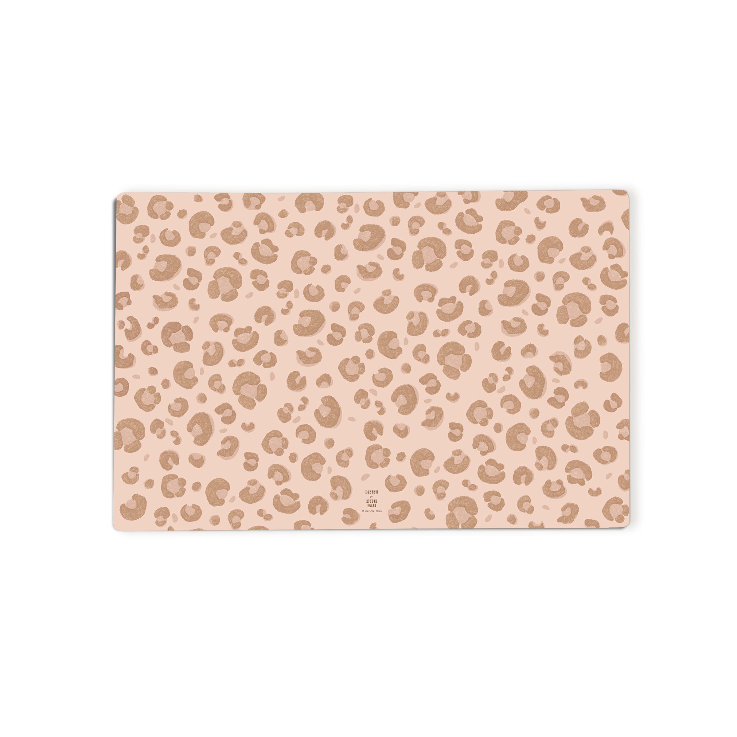 scriptum Schreibtischunterlage für Kinder – „Leopard rosa“ – 60 x 40 cm – aus Premium Vinyl, (1 tlg)