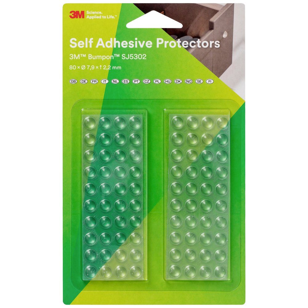 3M Vibrationsdämpfer 3M SJ 5302 MPCB Gerätefuß selbstklebend, rund Transparent (x H) 7.9, (SJ 5302 MPCB)