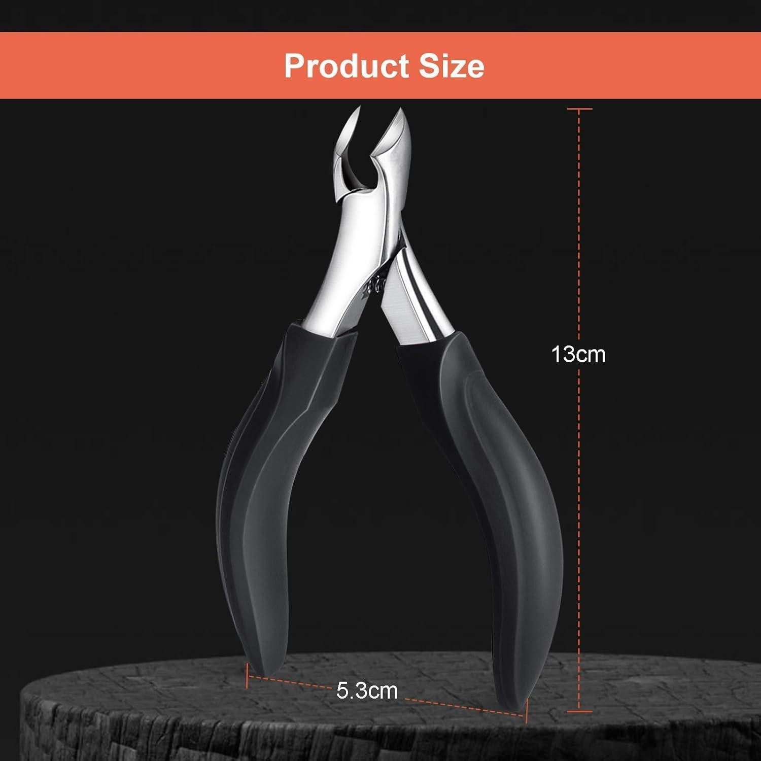 LuxusKollektion Nagelschere Nagelschere eingewachsene dicke Fußnägel Nagelzange Schwarz