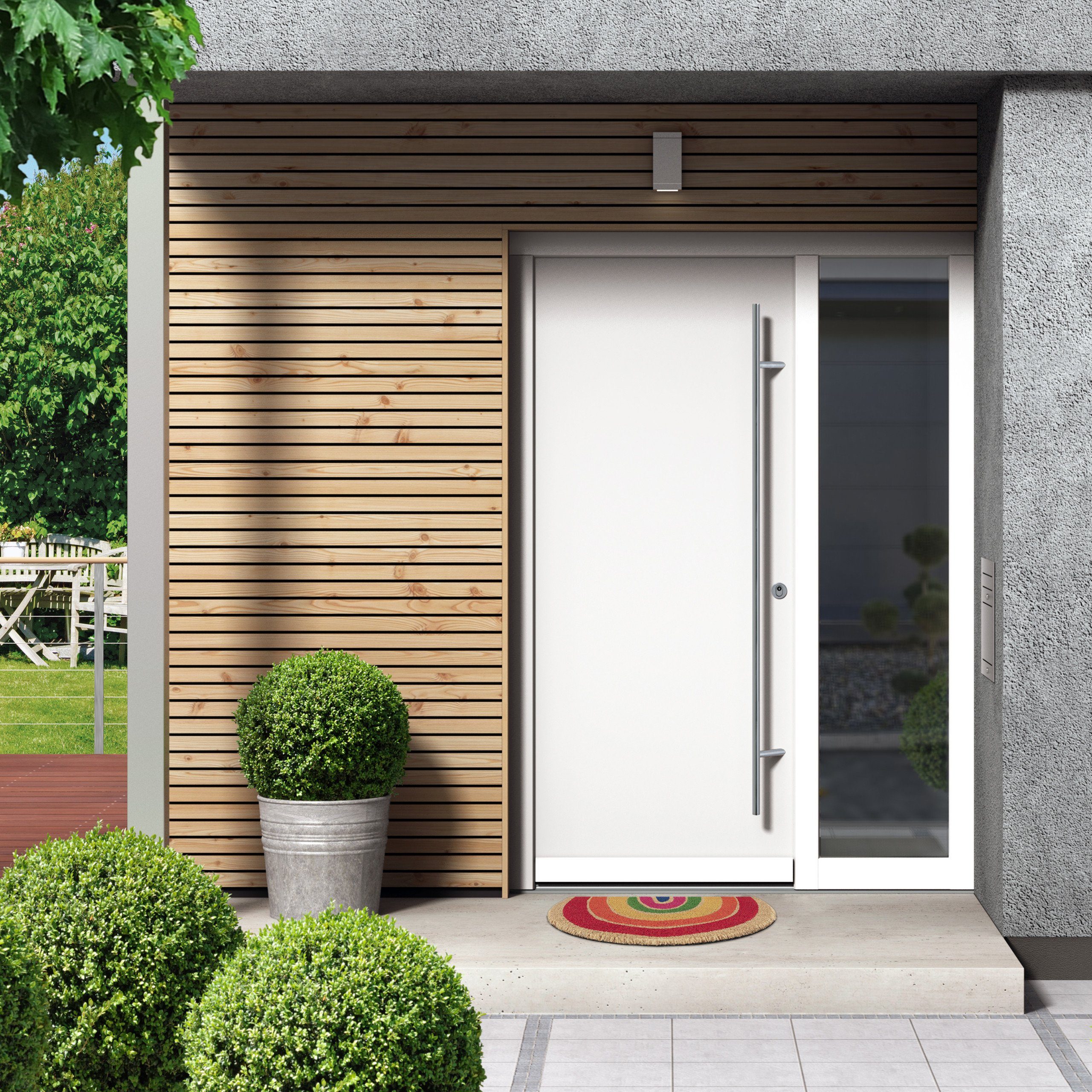 relaxdays Fußmatte Kokos Fußmatte Regenbogen, Höhe: 15 mm günstig online kaufen