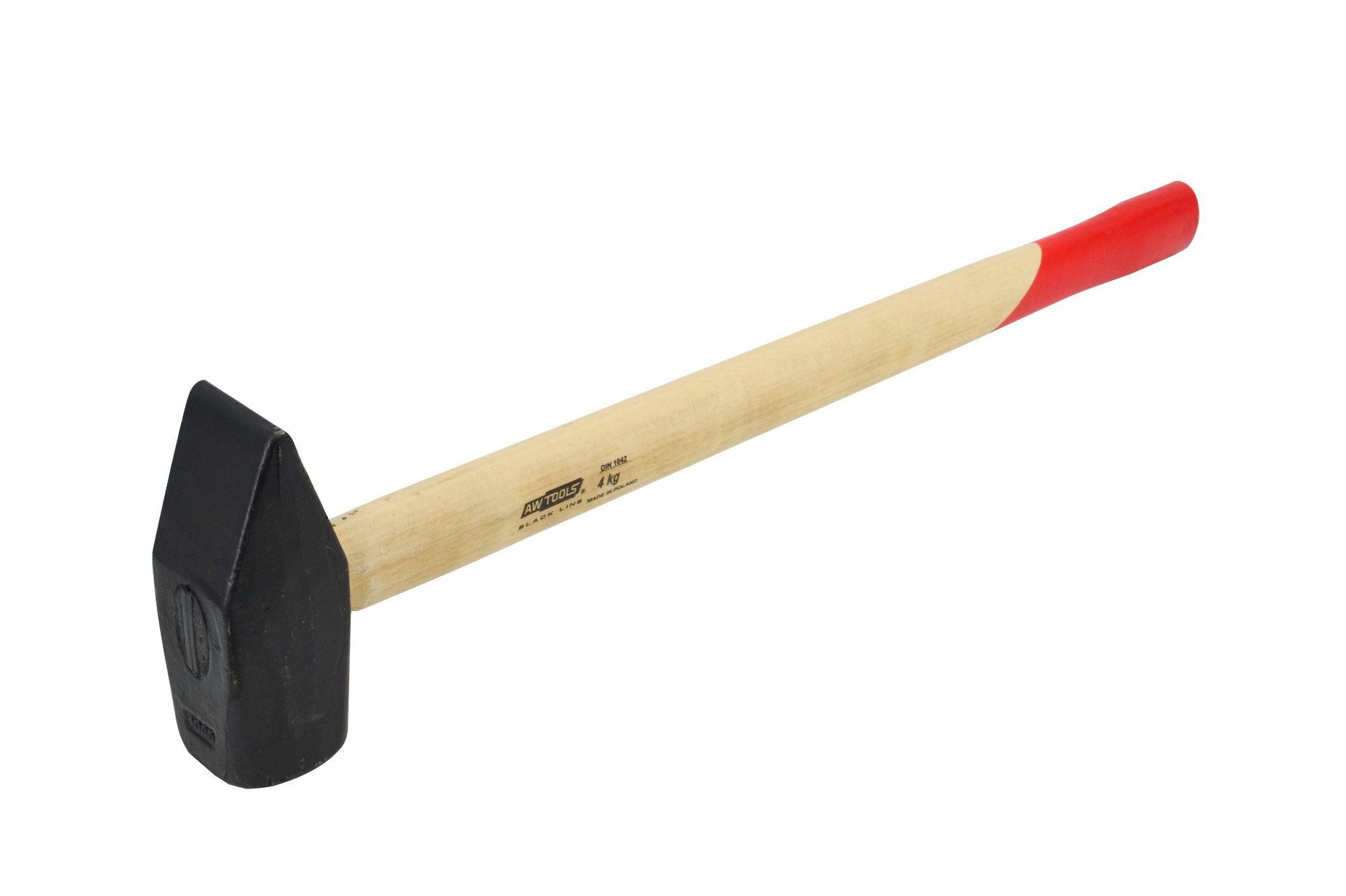 AWTOOLS Hammer AWTOOLS Kovalenk-Hammer 4,0 kg mit Holzstiel Black Line AW32042BL