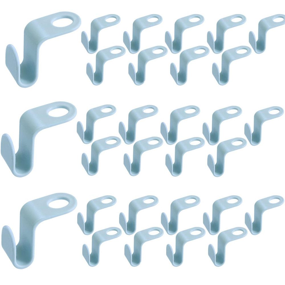 Zaewry Kleiderbügel 30 Stück, Kleiderbügelhaken, Platzsparende Kleiderbügel, (30-tlg), Verbindungshaken Mehrfach für Kleiderschrank Organizer