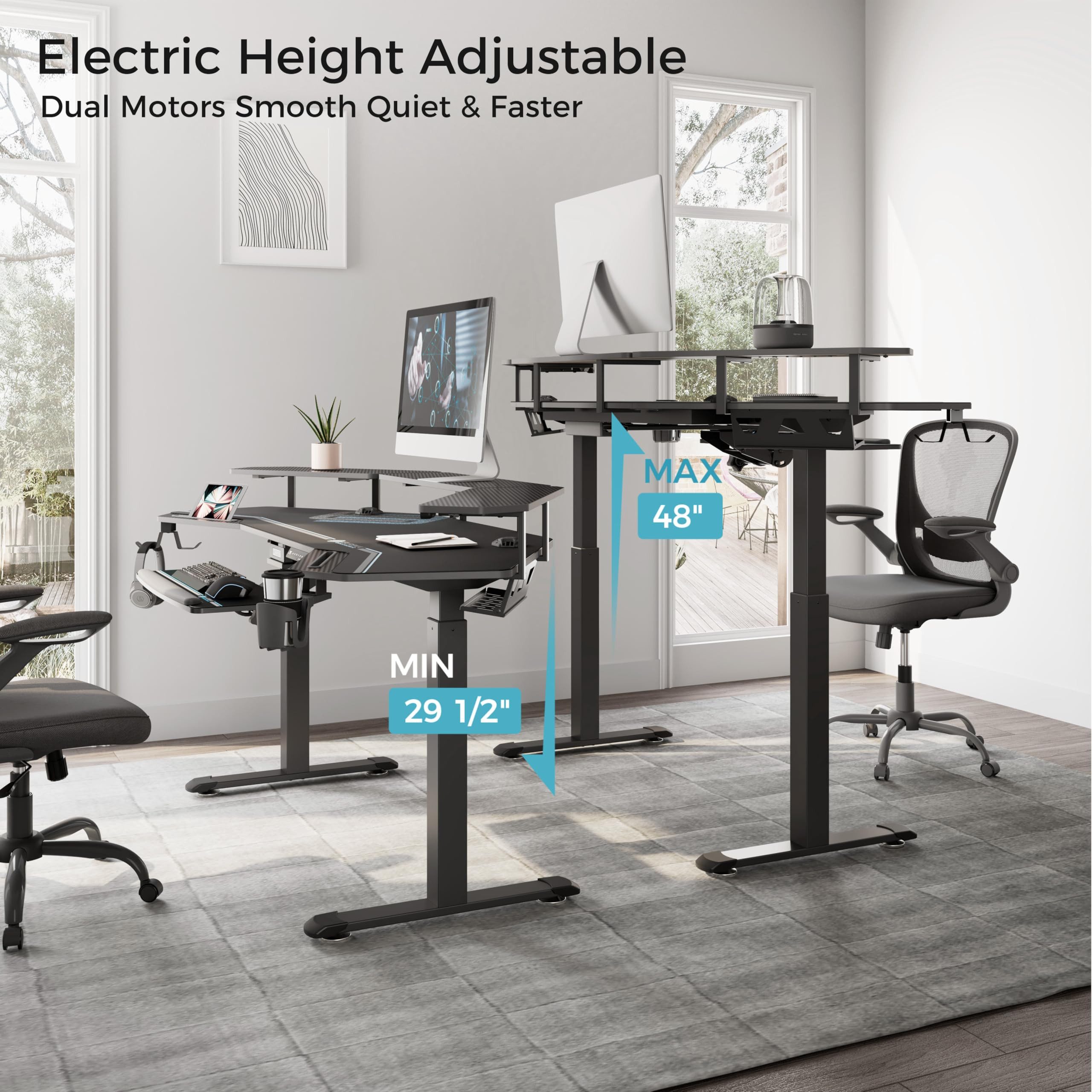 EE EUREKA ERGONOMIC Schreibtisch Elektrischer Großer Ergonomischer Stehschr günstig online kaufen