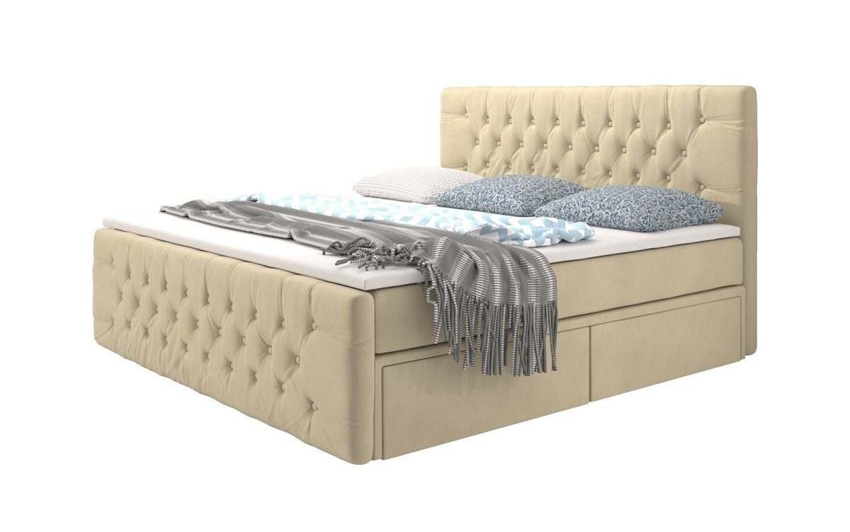Baidani Boxspringbett Bellissimo, mit 4 Schubladen günstig online kaufen