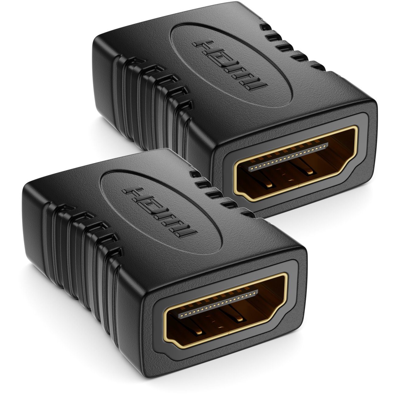 deleyCON deleyCON 2 HDMI Adapter Kupplung Verbinder Typ A 4K Ultra HD UHD 3D HDMI-Kabel