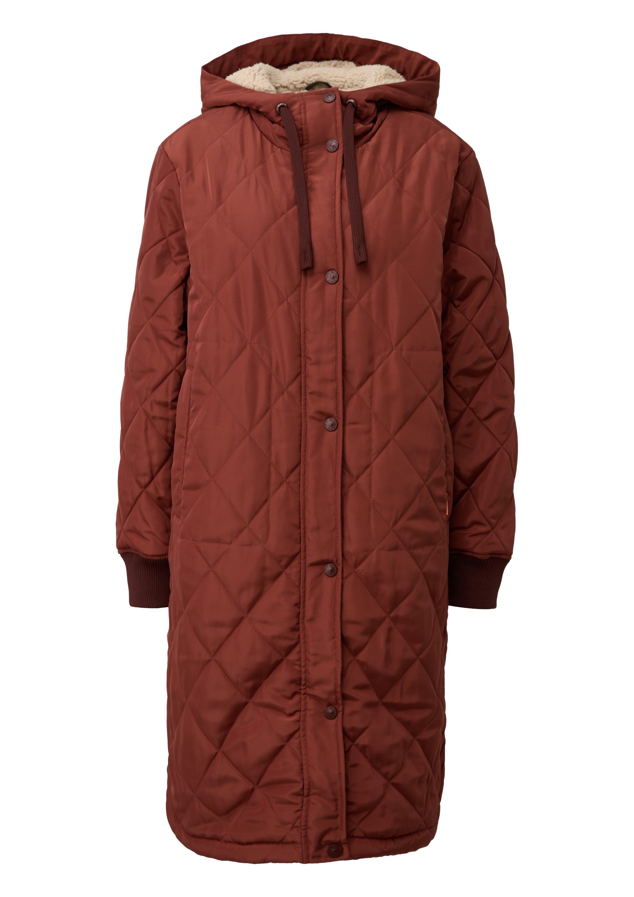 QS Funktionsmantel Outdoor-Mantel Locker geschnittener Steppmantel mit Tedd günstig online kaufen