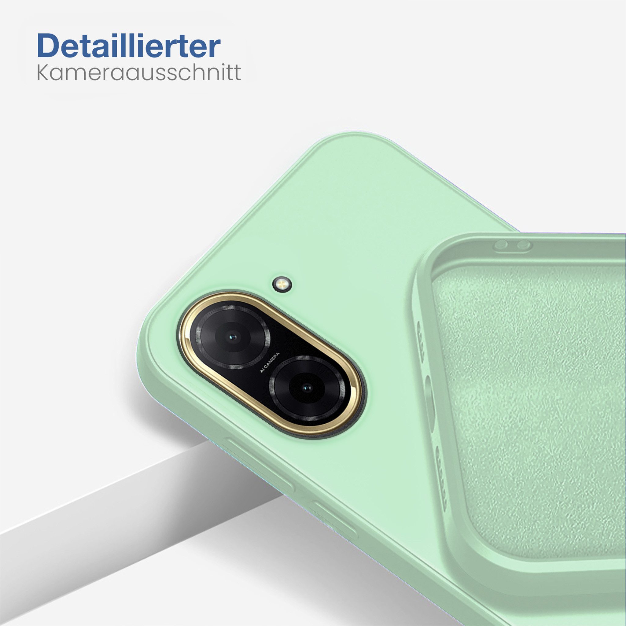 Tec-Expert Handyhülle SoftGrip Cover Hülle für Xiaomi Redmi A5 6.88 Zoll, 6.88", Handy Case Bumper integrierter Kameraschutz flexibel – Bild 3 von 5