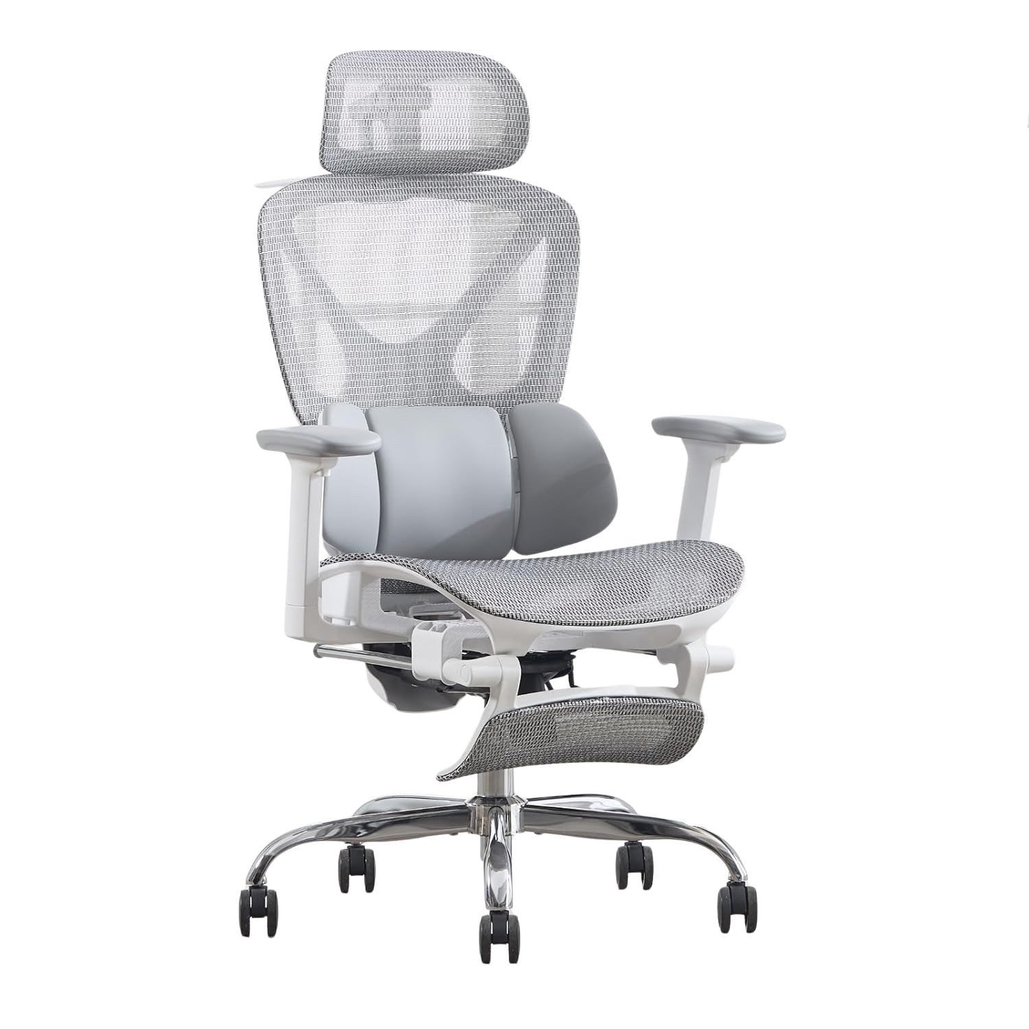 WAHSON OFFICE CHAIRS Bürostuhl Ergonom. Bürostuhl: Kopf-,Arm-,Lendenstütze,Fußstütze,90–135° Neigung
