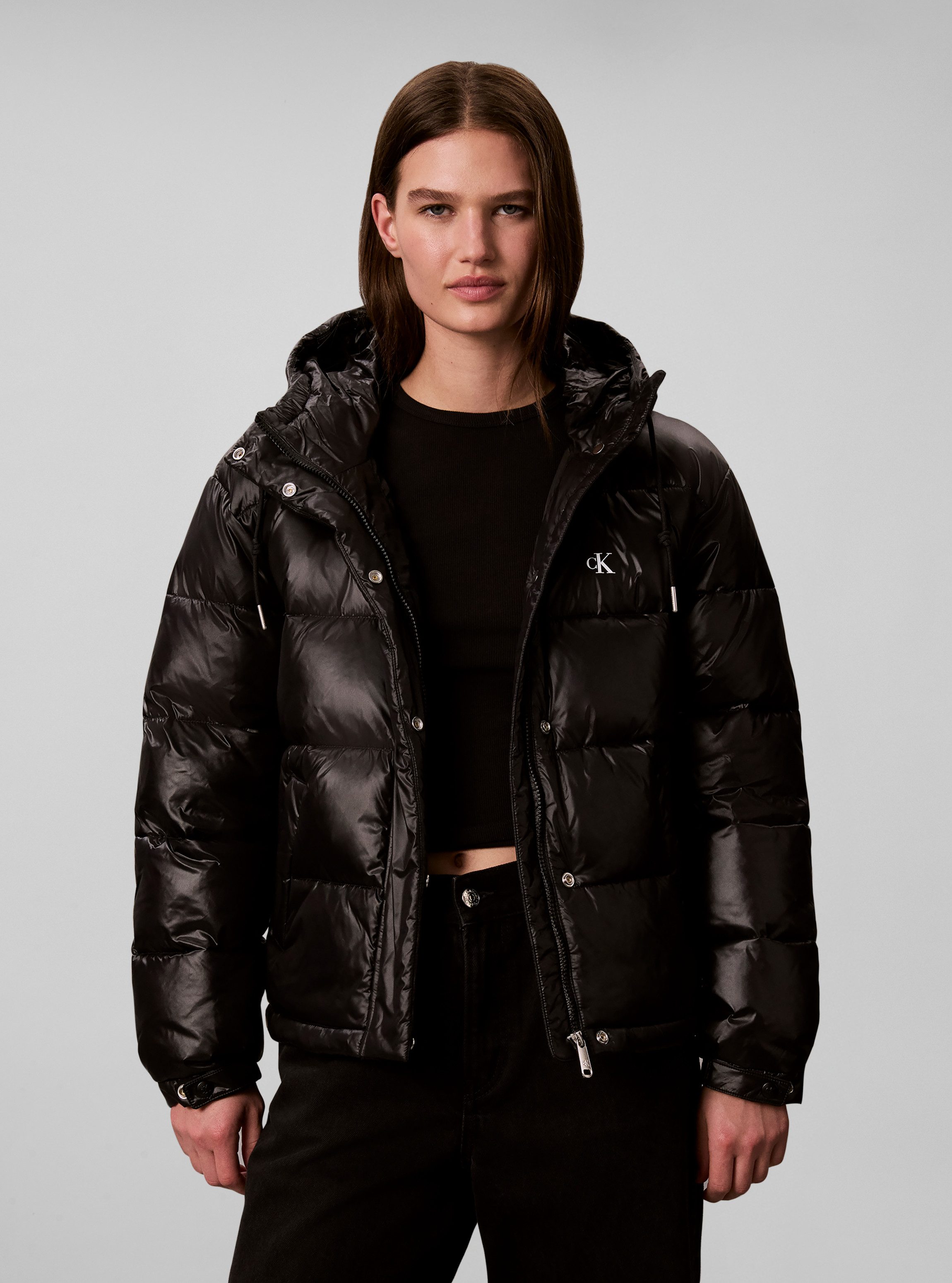 Calvin Klein Jeans Steppjacke SHINE CLASSIC PUFFER Regular fit mit Kapuze