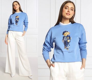 Ralph Lauren Sweatshirt POLO RALPH LAUREN Bear Paris Bär Sweatshirt Sweater Pullover Pulli XS