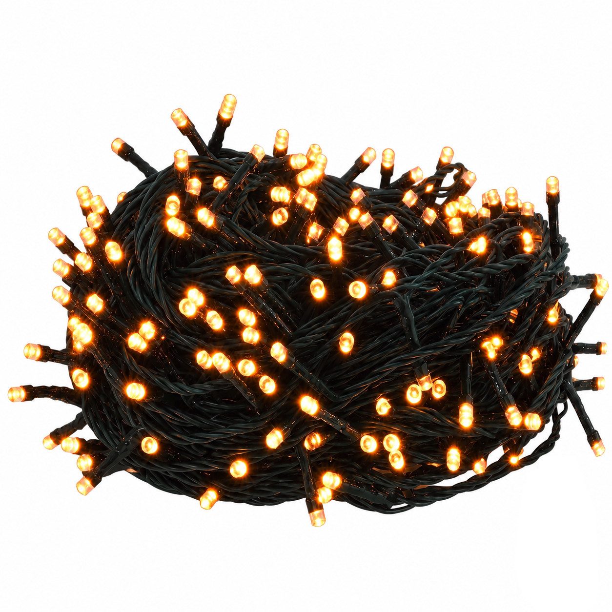 Salcar LED-Lichterkette 5-100m LED Weihnachtsbaumbeleuchtung 85-1660 LED Außen Weihnachtsdeko, 10m 150LED mit 8 Modi, Timerfunktion und Memory-Funktion, Rot-orange
