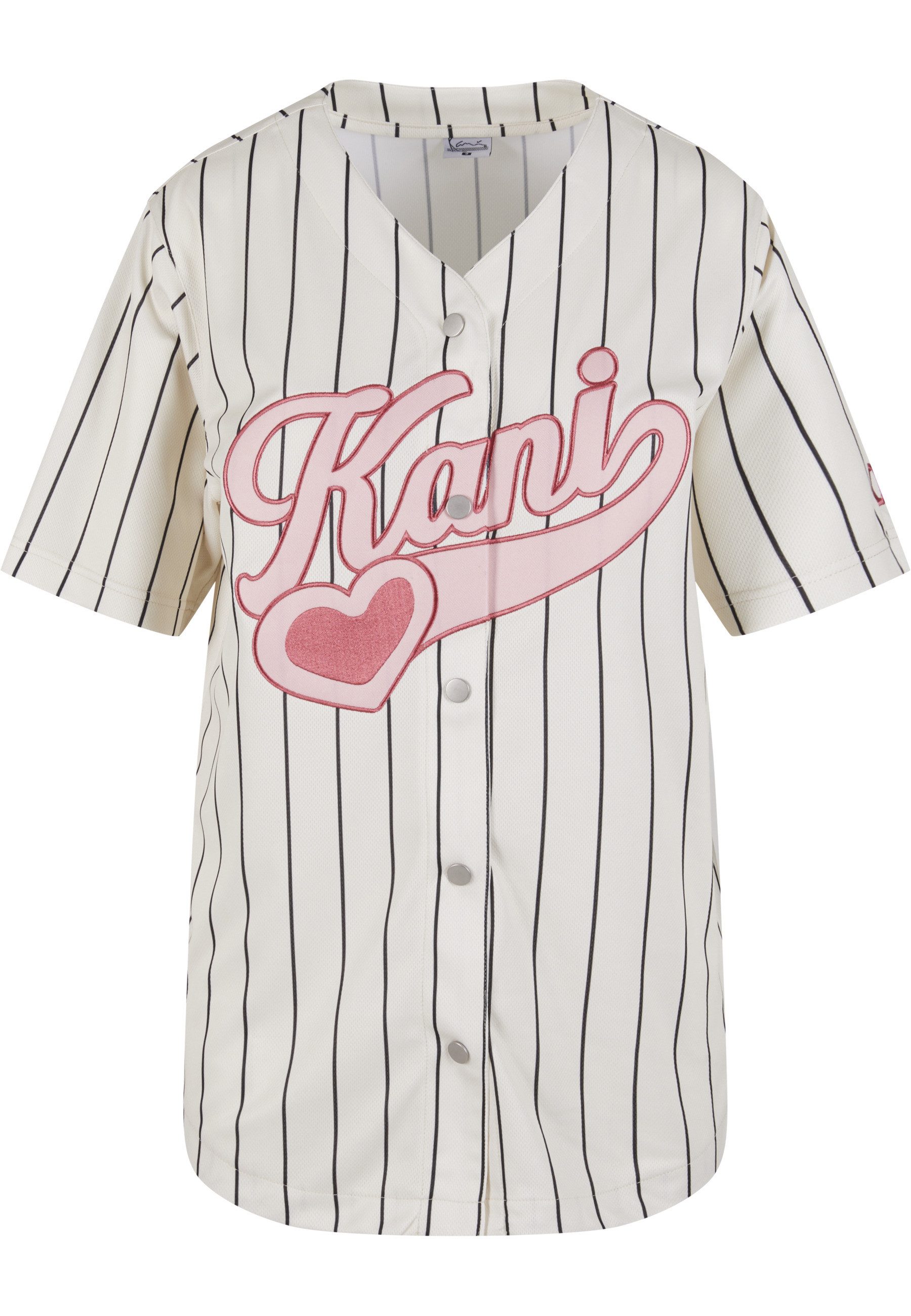 Karl Kani Kurzarmshirt Karl Kani Varsity Heart Pinstripe Baseball Shirt (1- günstig online kaufen