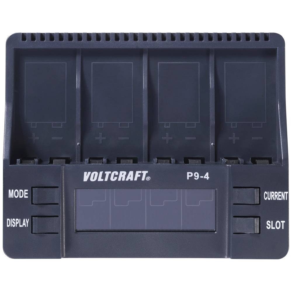 VOLTCRAFT 9 V-Block Ladegerät 1527210 Rundzellen-Lader (Auffrischen / Regenerieren, Einzelschachtüberwachung)