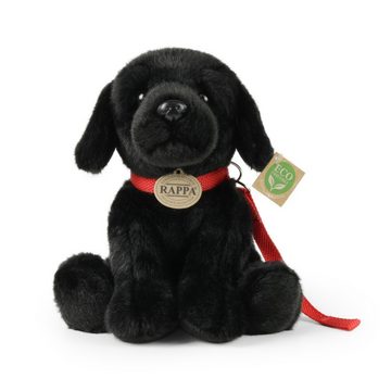 Teddys Rothenburg Kuscheltier Kuscheltier Labrador + Leine sitzend schwarz 28 cm Plüschhund