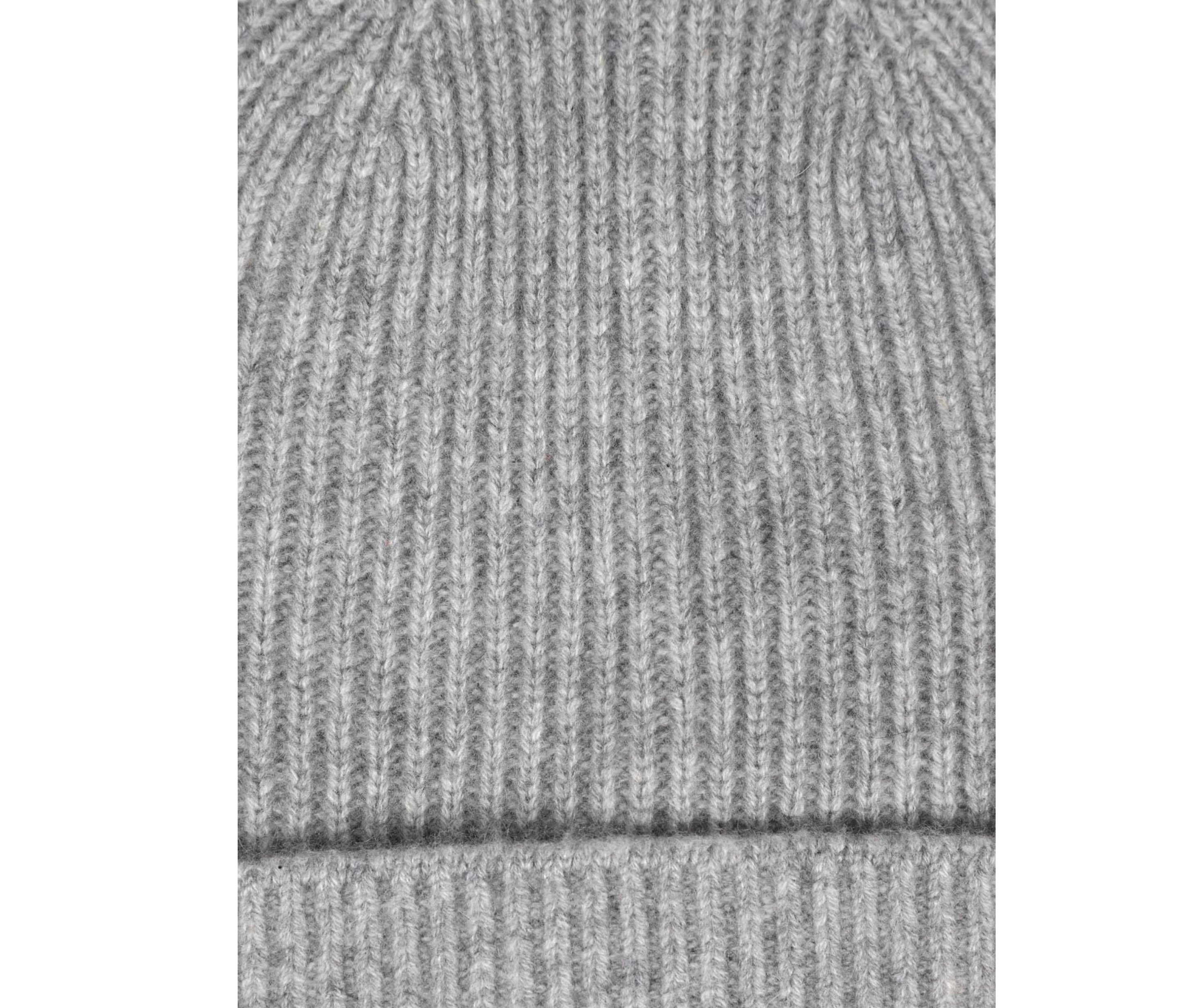 Zwillingsherz Strickmütze Zwillingsherz Damen Mütze Beanie aus 100 % Kaschmir Breiter Umschlag