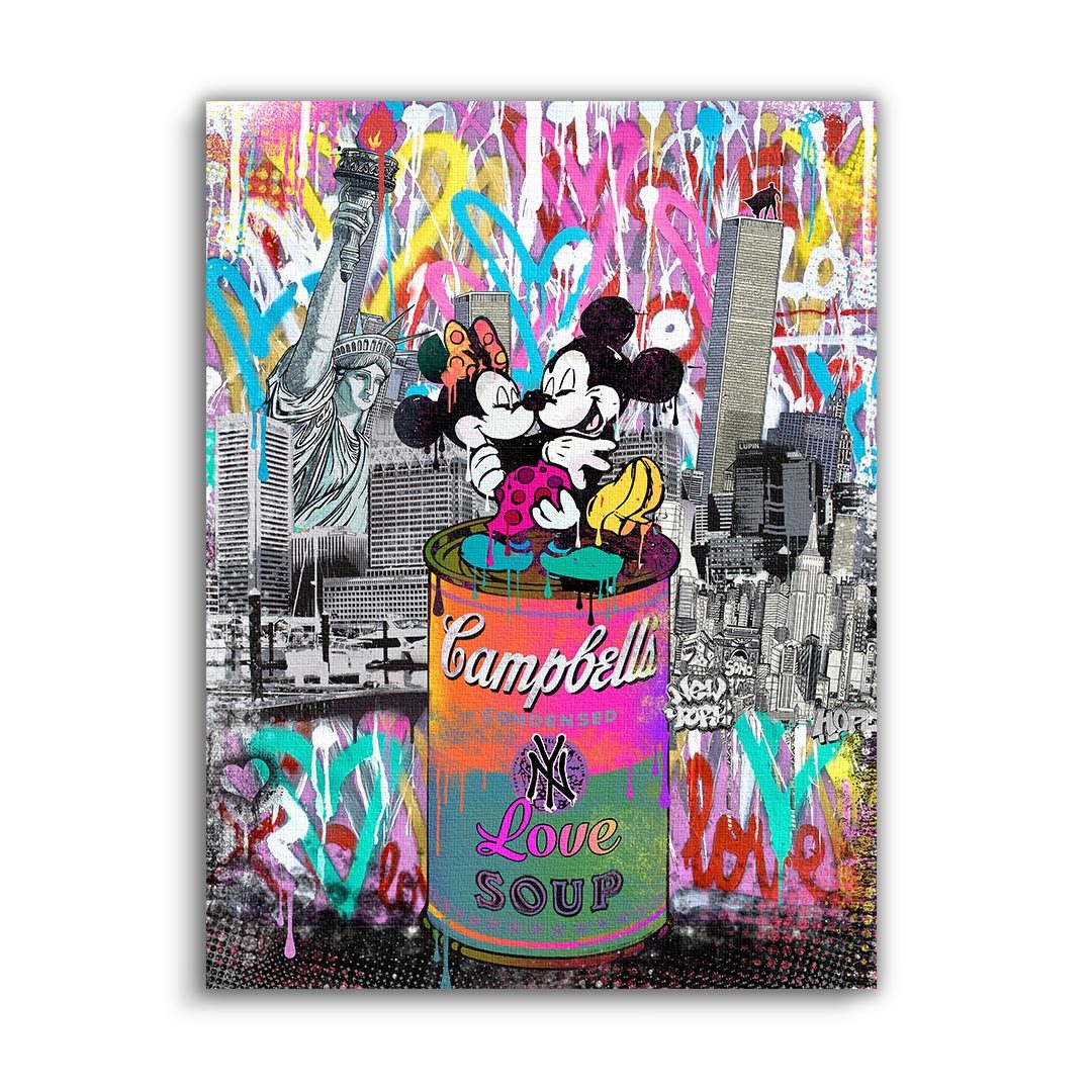 Wandbild Love Soup