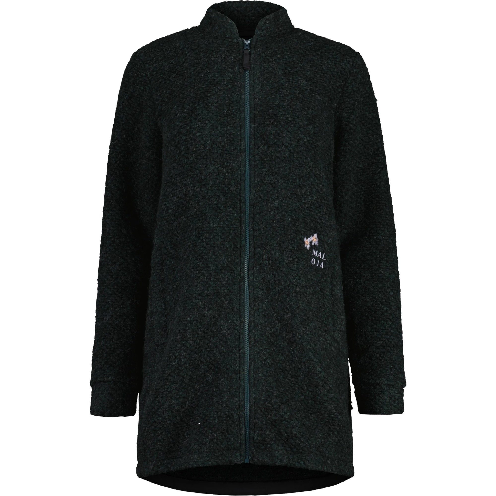 Maloja Wollmantel FajaM Mountain Coat (Wollmischung, warm) dunkelgrün Damen