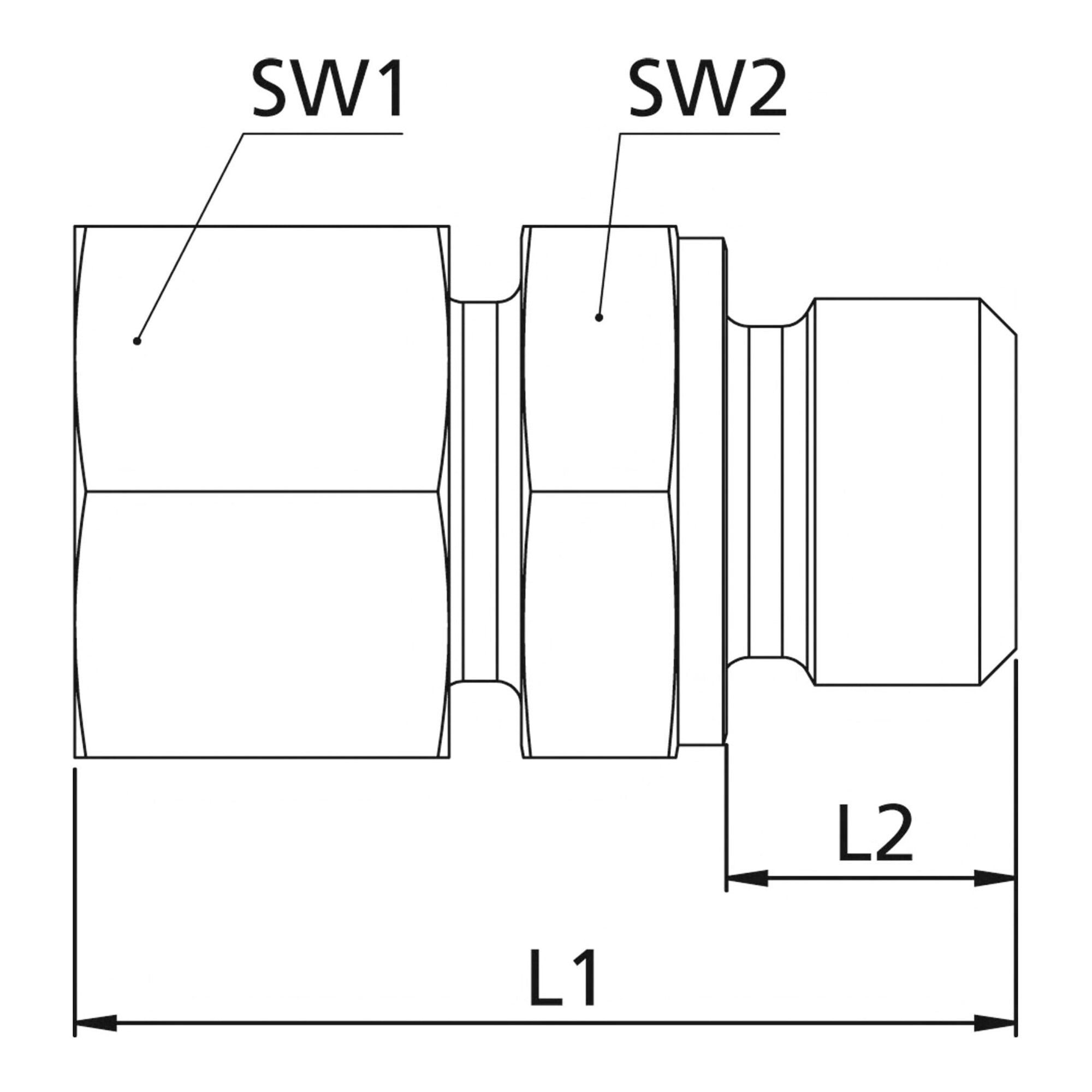 RIEGLER Heizgerät Riegler Gerade Einschraubverschraubung, G 1/4 a., Rohr-Ã˜ 12, Stahl ve