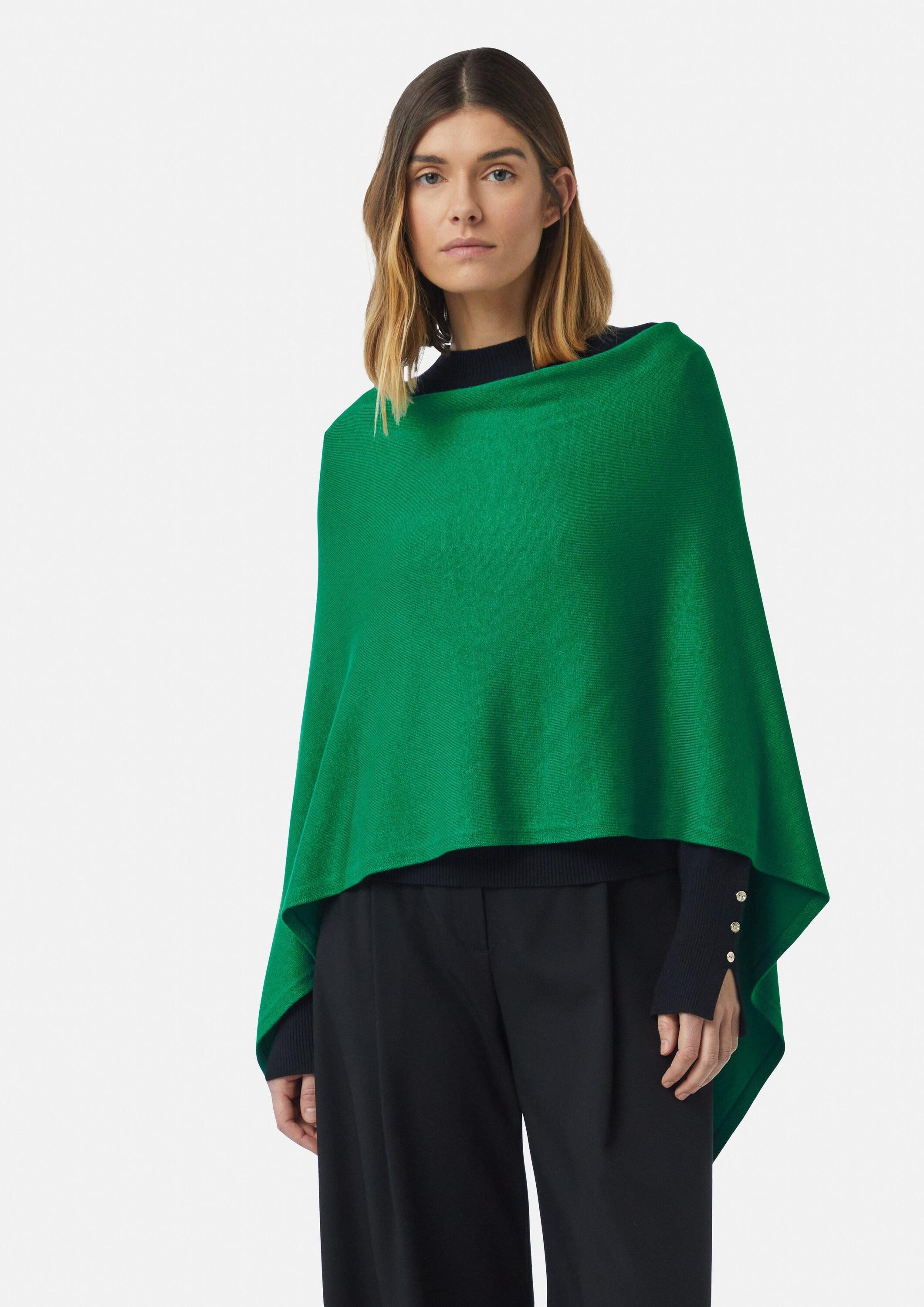 comma Poncho Indoor-Poncho Weicher Feinstrick-Poncho aus Viskosemix mit Qua günstig online kaufen