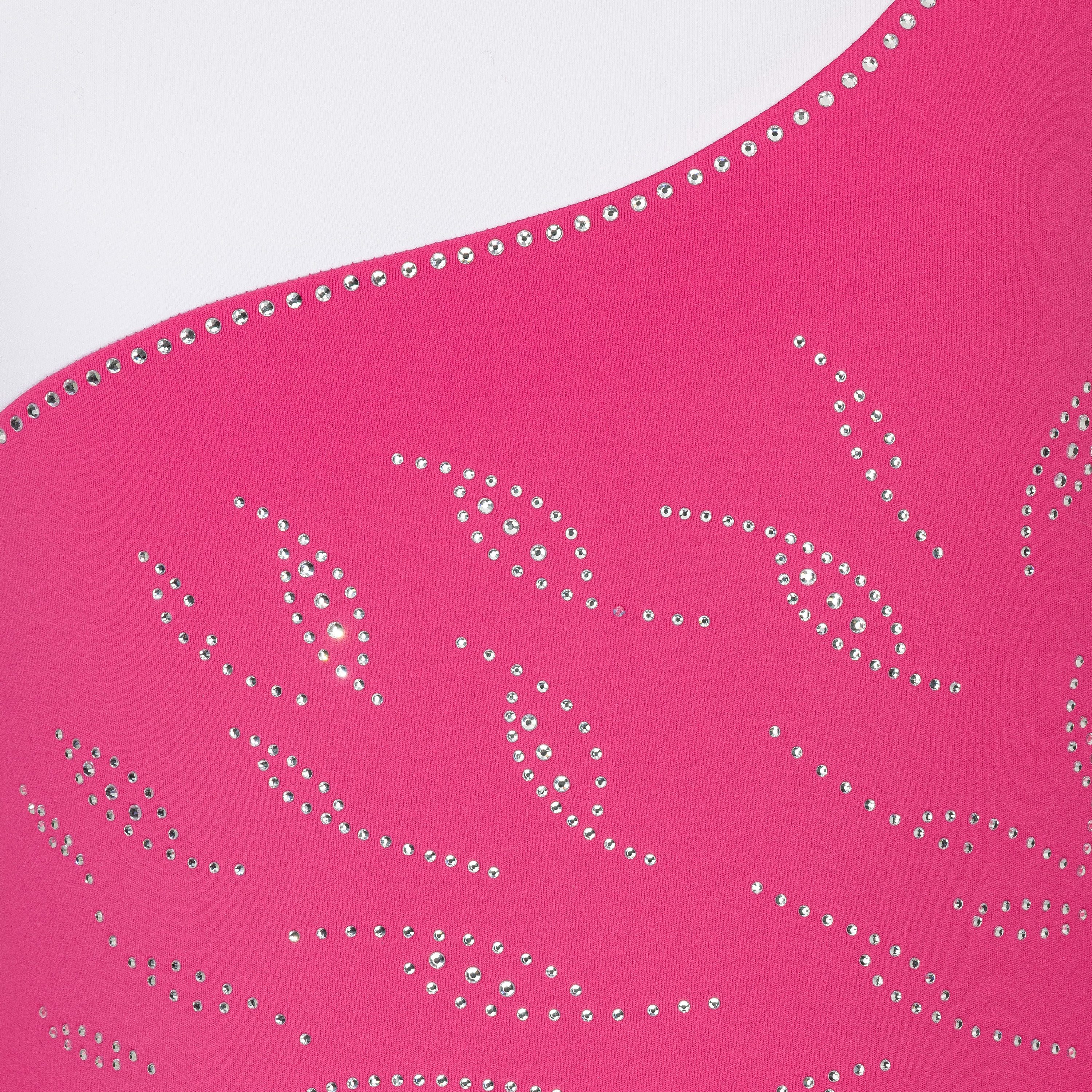 tanzmuster Turnanzug Rosie Mädchen Langarm, Gymnastikanzug mit Glitzersteinen für Kinder