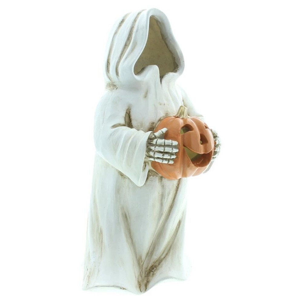 Home-trends24.de LED Dekofigur LED Geist Kürbis Deko Figur Herbst Halloween Polyresin – Bild 4 von 4