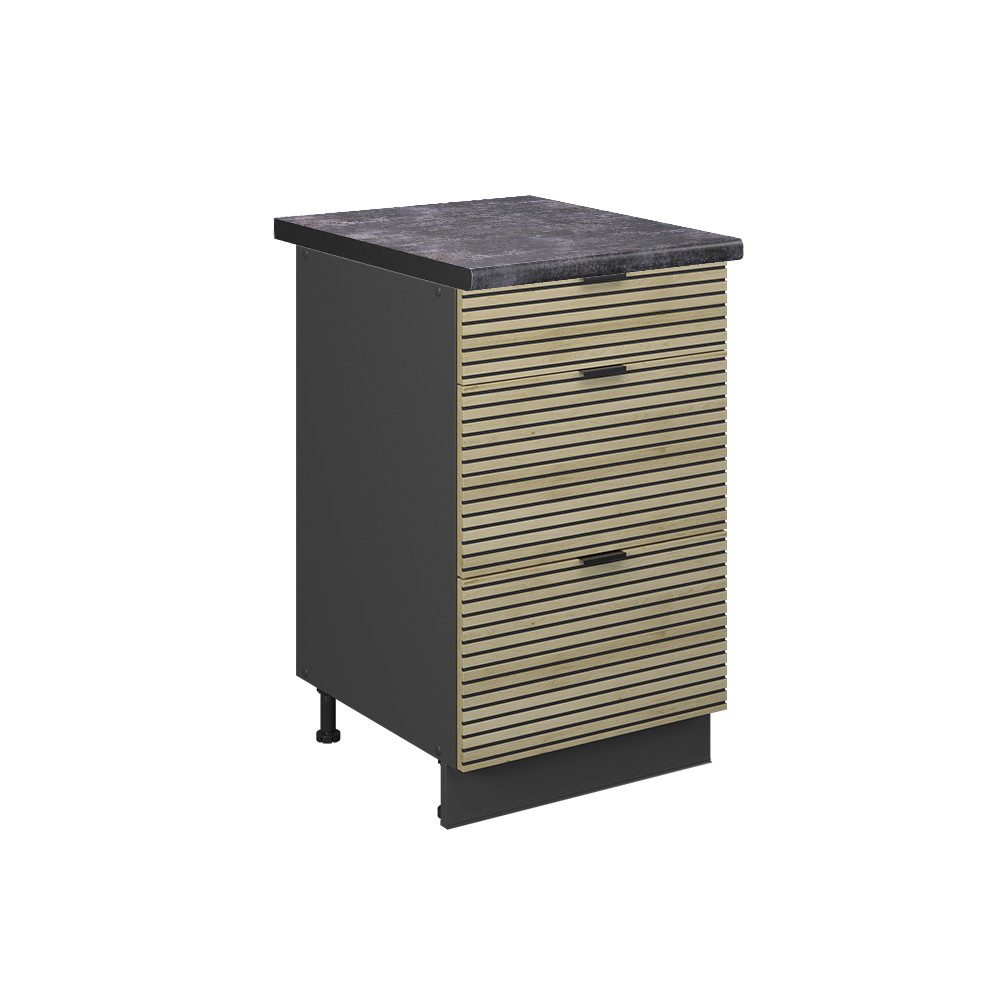 Vicco Unterschrank Fame-Line, Eiche Paneel/Goldkraft Eiche, günstig online kaufen