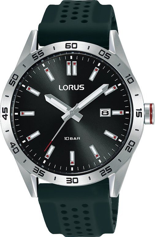 LORUS silber RH965NX9 schwarz, Quarzuhr