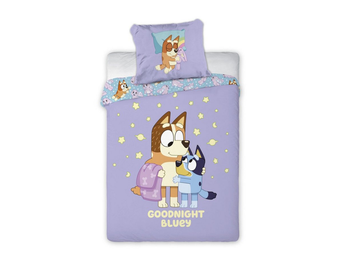 Bluey Kinderbettwäsche Bluey Goodnight Kinderbettwäsche Set 100x135cm