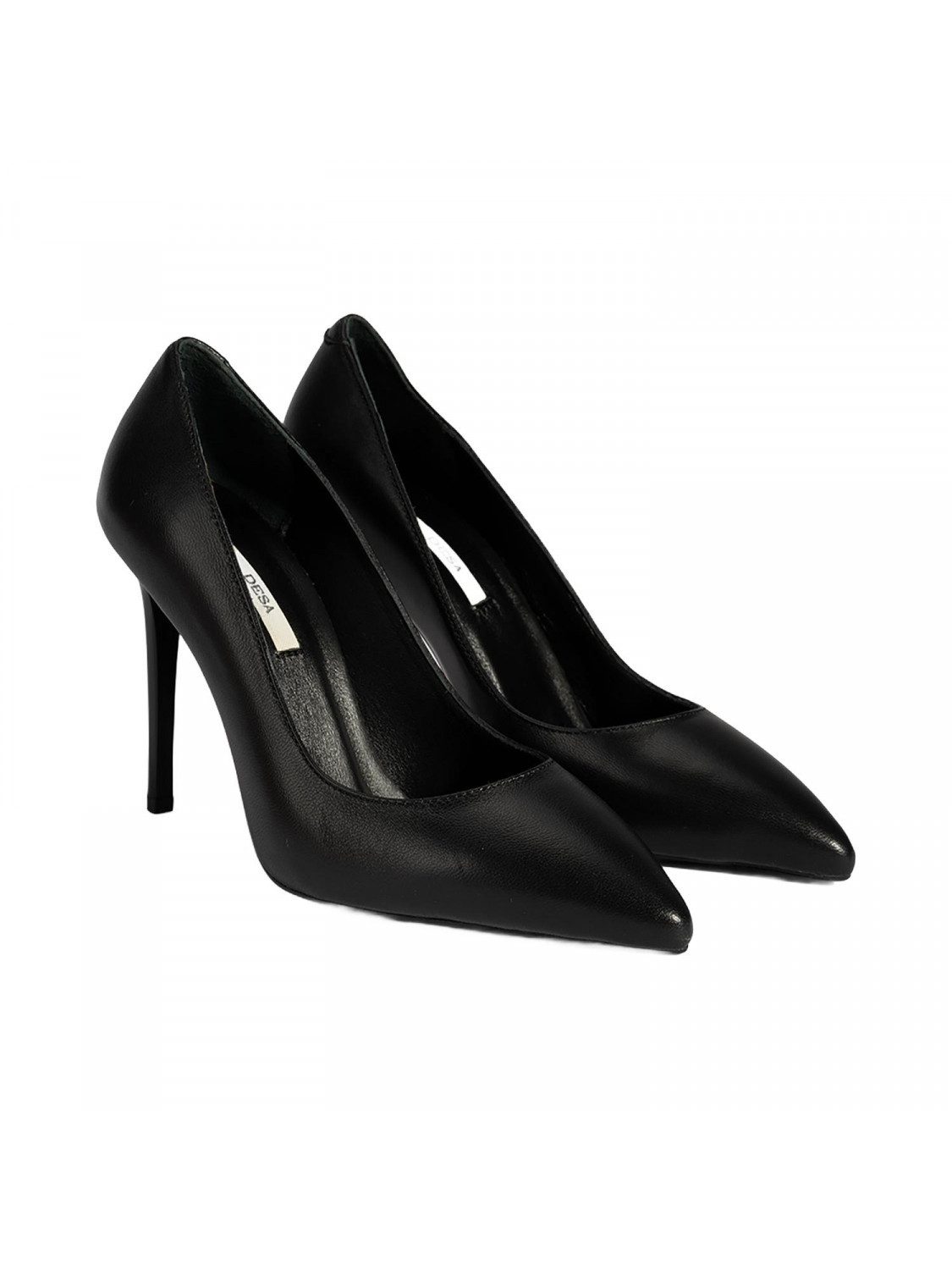 Desa Damen-Lederpumps – Stiletto, 9 cm Absatz, atmungsaktiv, zum Hineinsch Pumps