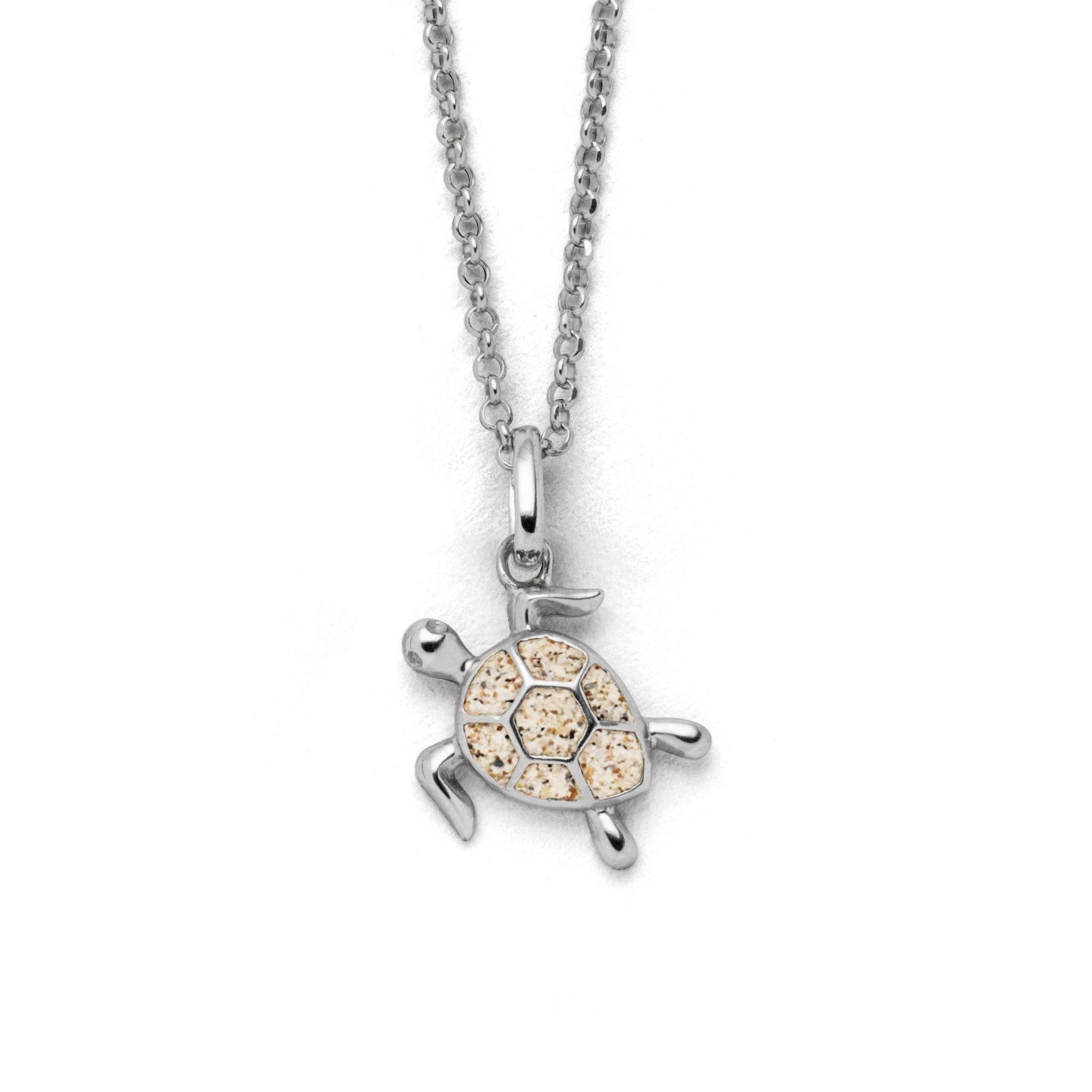 Kette mit Anhänger DUR Schmuck: Kette "Turtle" mit Strandsand K2727 / K2988
