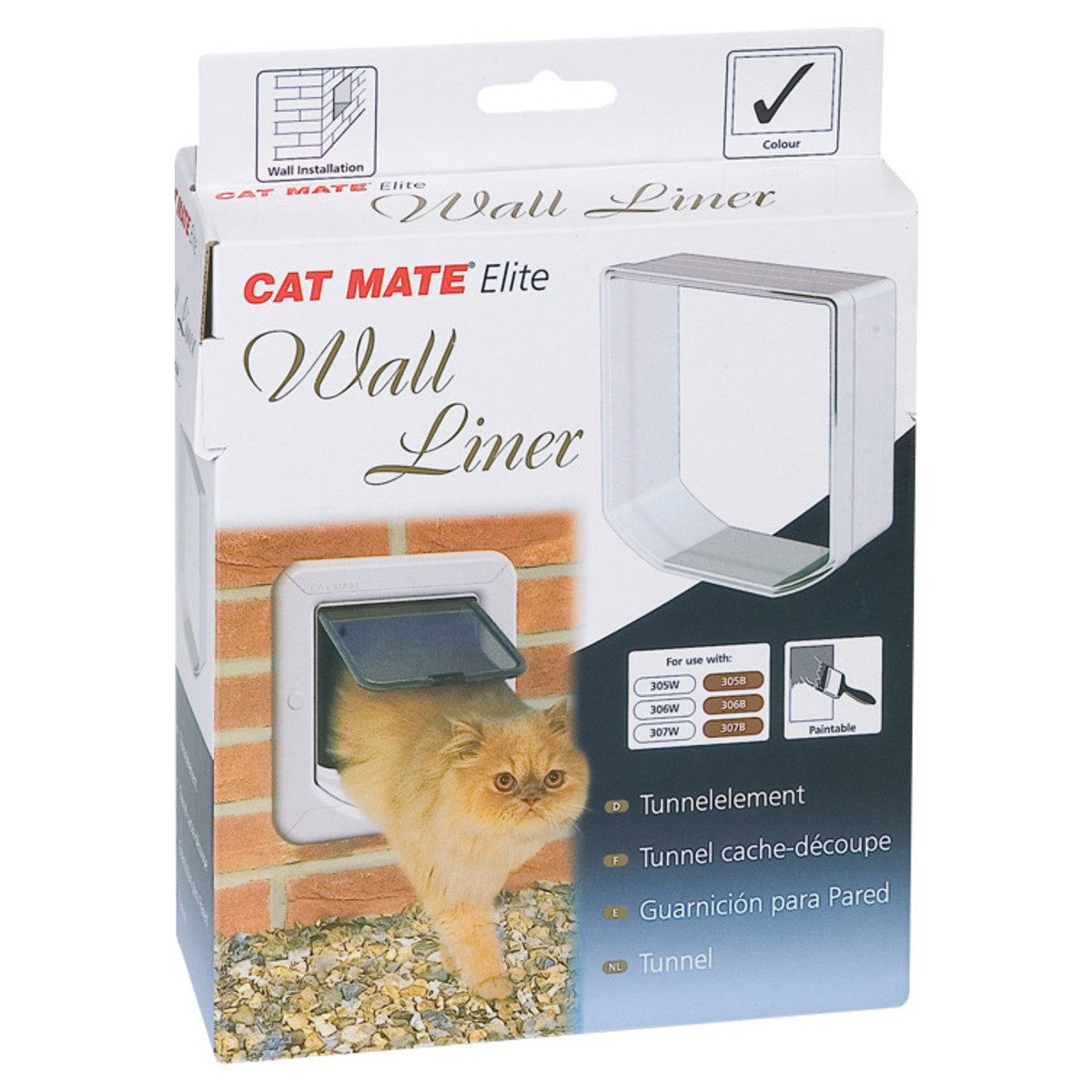 Katzenklappe Tunnelelement für 4-Wege Katzentür Elite