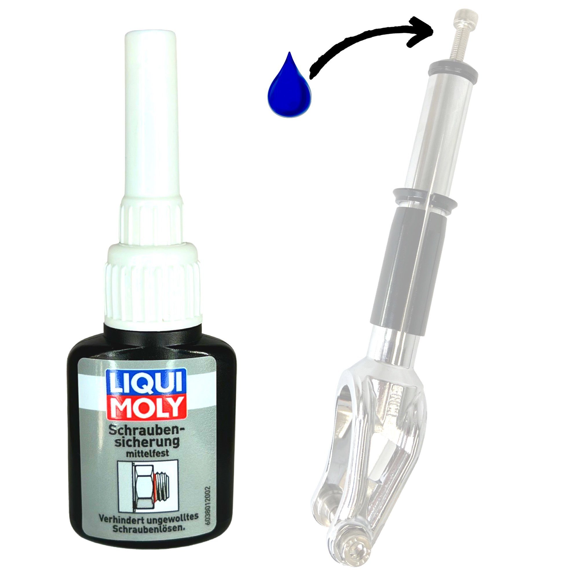 Liqui Moly Fahrrad-Montageständer Liqui Moly Schraubensicherung Mittelfest 10ml – Bild 4 von 5