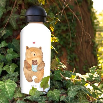 Mr. & Mrs. Panda Trinkflasche Bär Baby - Weiß - Geschenk, Kinder, Grundschule, Mädchen, Glückwunsch, Farbenfrohe Motive