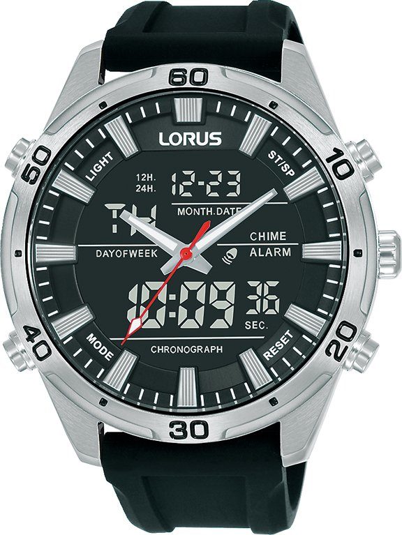 mit Anzeige RW653AX9, LORUS Chronograph digitaler